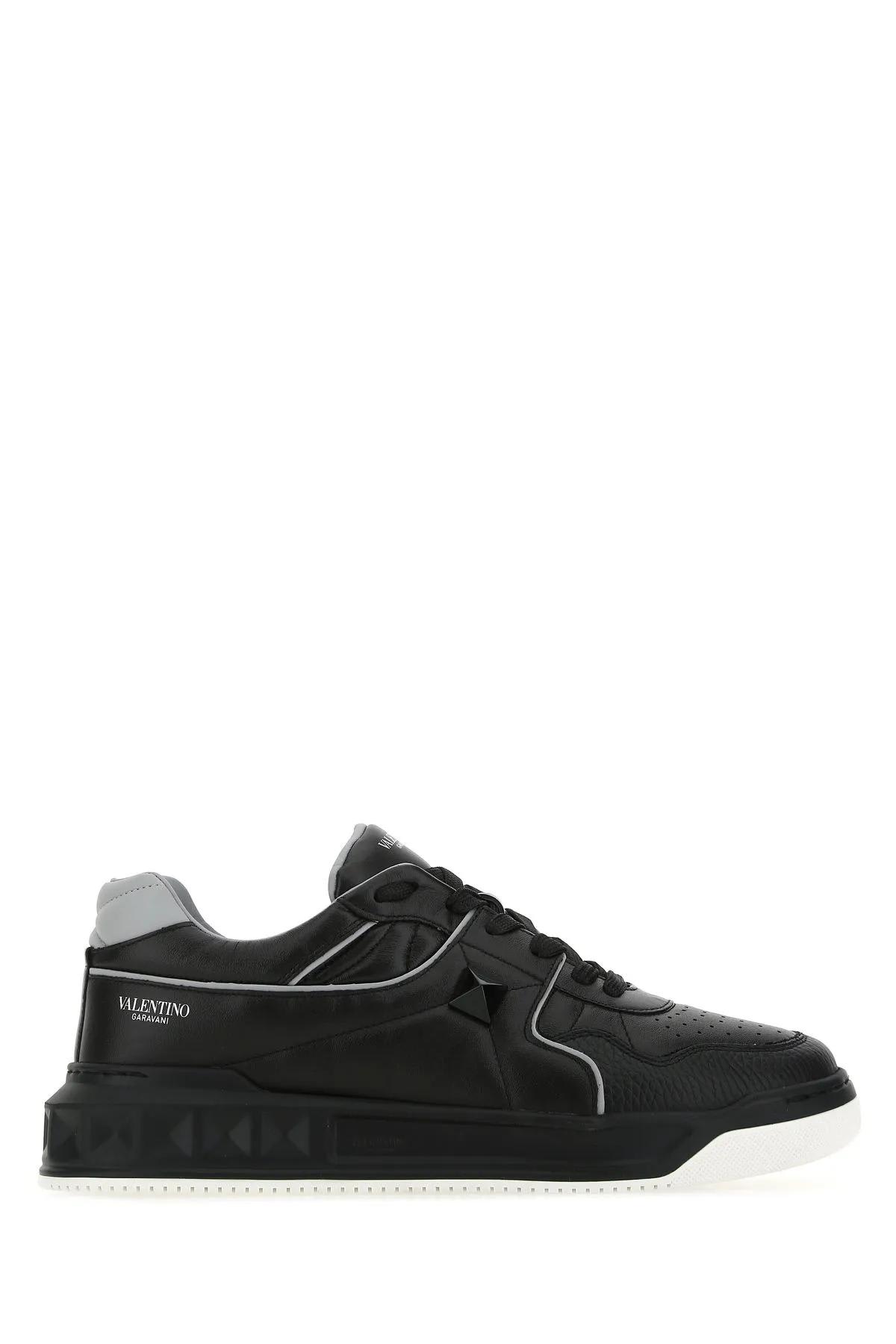 スニーカー VALENTINO GARAVANI Black Nappa Leather One Stud Sneakers One Stud Xl Nappa Leather Low-top Sneaker for Man in Black