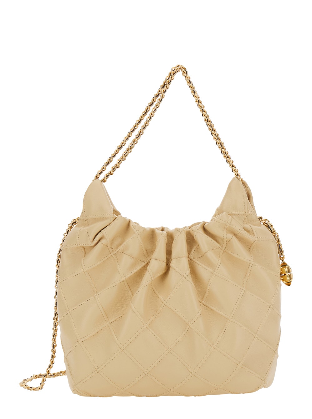 VIP【関税送料無料】希少 Tory Burch Fleming bag Tory Burch 'fleming' White Mini Shoulder Bag With Two Chain