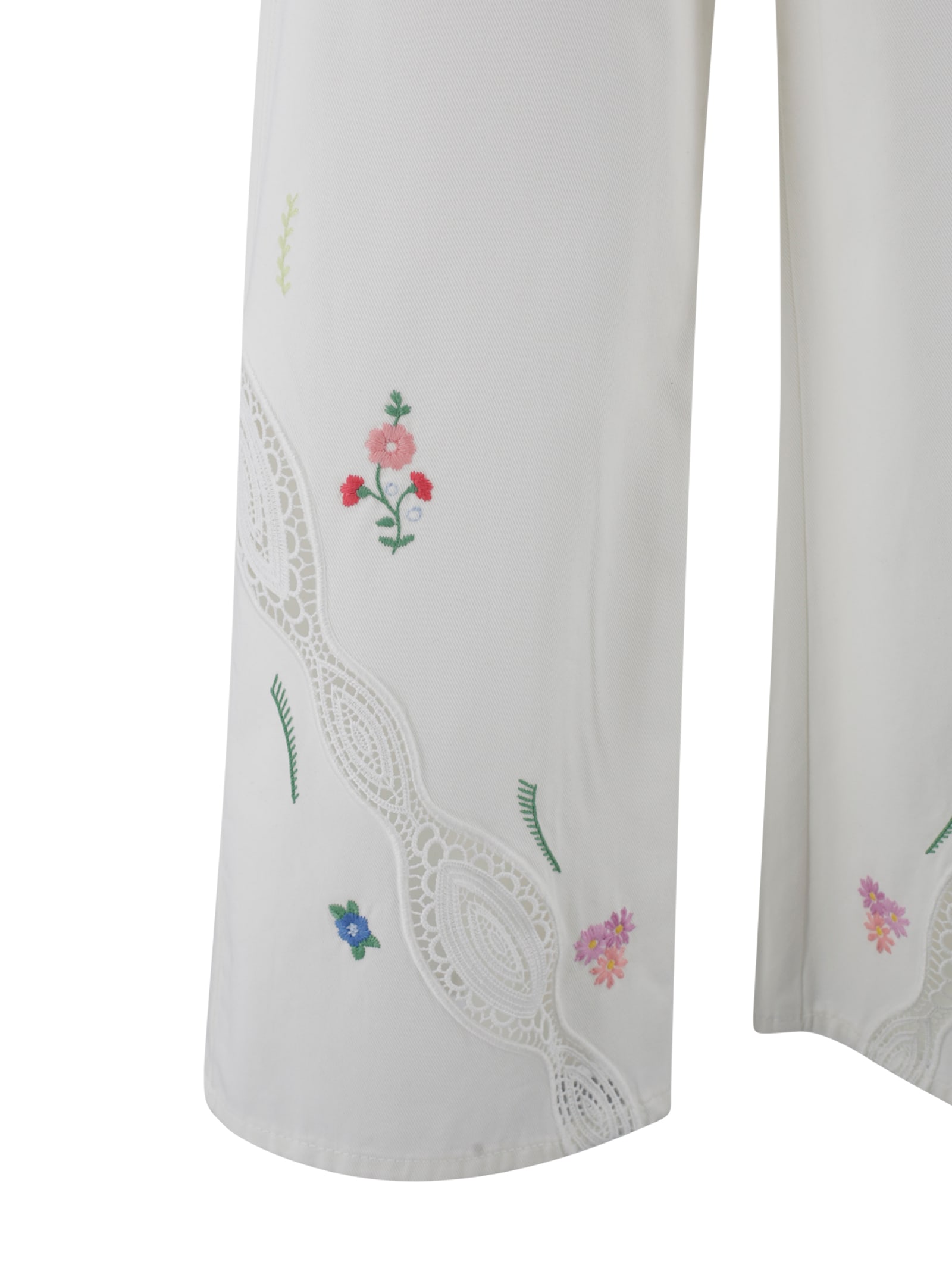 パンツ Weekend Max Mara Lord Bull Trousers With Emb Weekend Max Mara Lord Bull Trousers With Embroidery