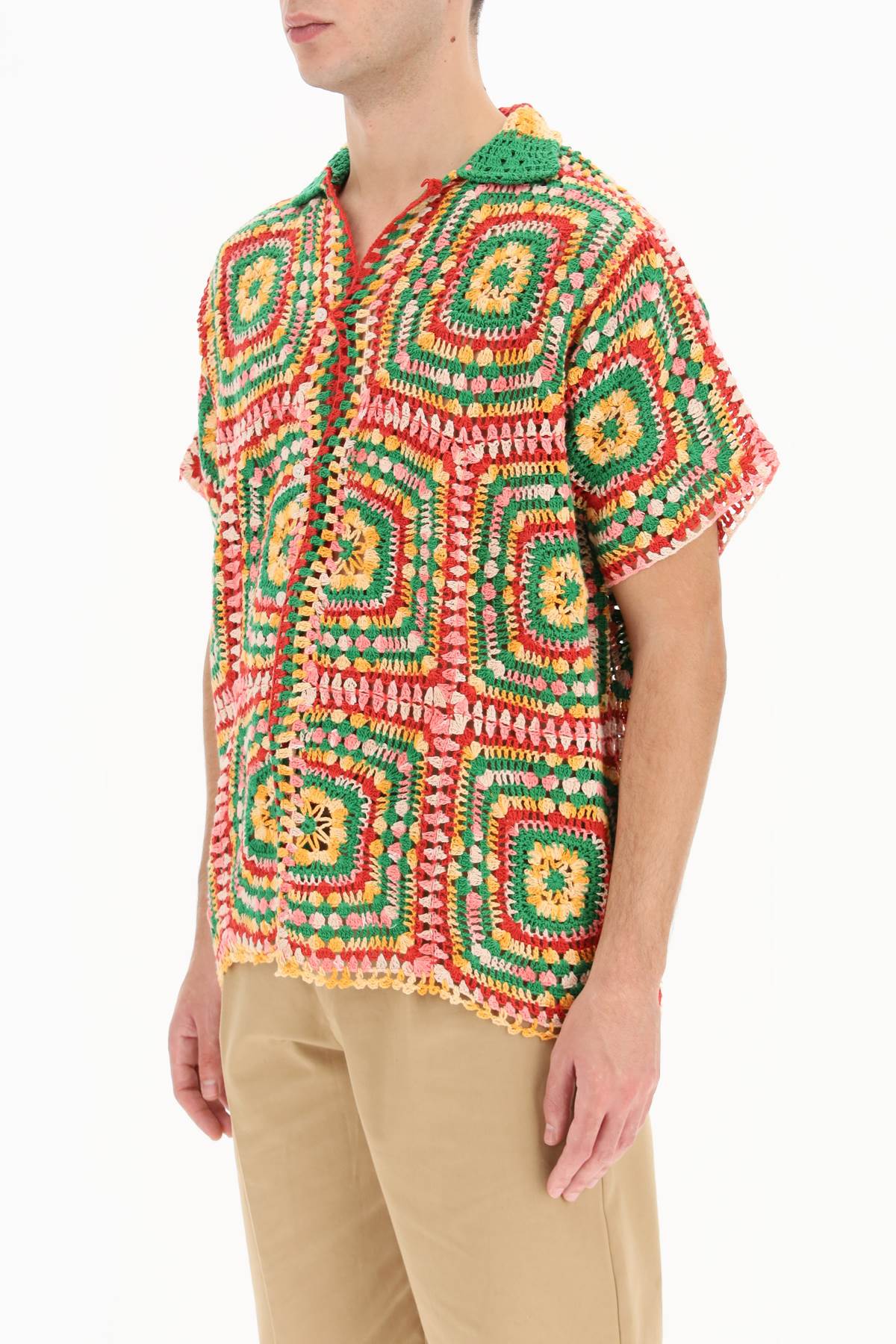 BODE Crochet Ladderwork Shirt M/L タグ付き BODE - CROCHET LADDERWORK SS SHIRT – SOLAR MTP