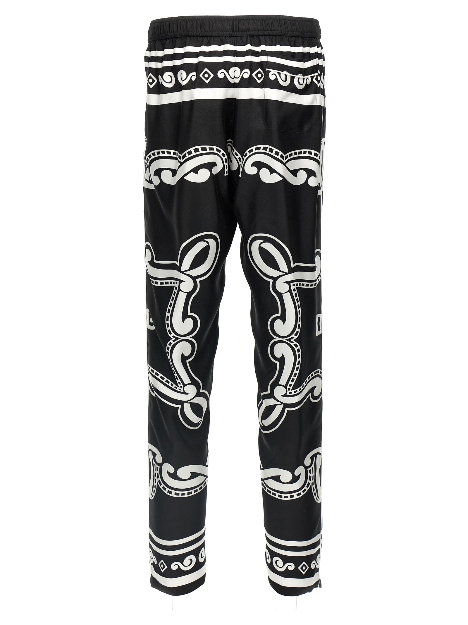 Dolce & Gabbana SILK TROUSERS WITH FLORAL MOTIF シルクパンツ FTC9YTFSA7F_HN5JB-1_045032b1-