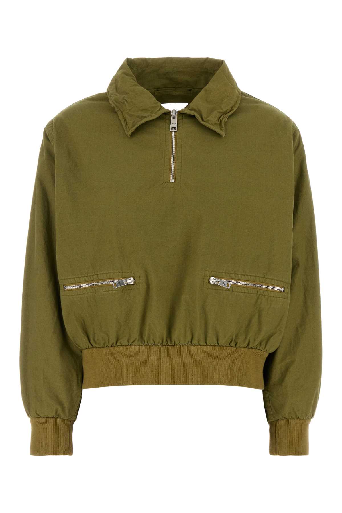 ジャケット PRADA SS25 Army green cotton jacket (292277SOOO16C1 F0393) Prada Army Green Cotton Jacket | italist