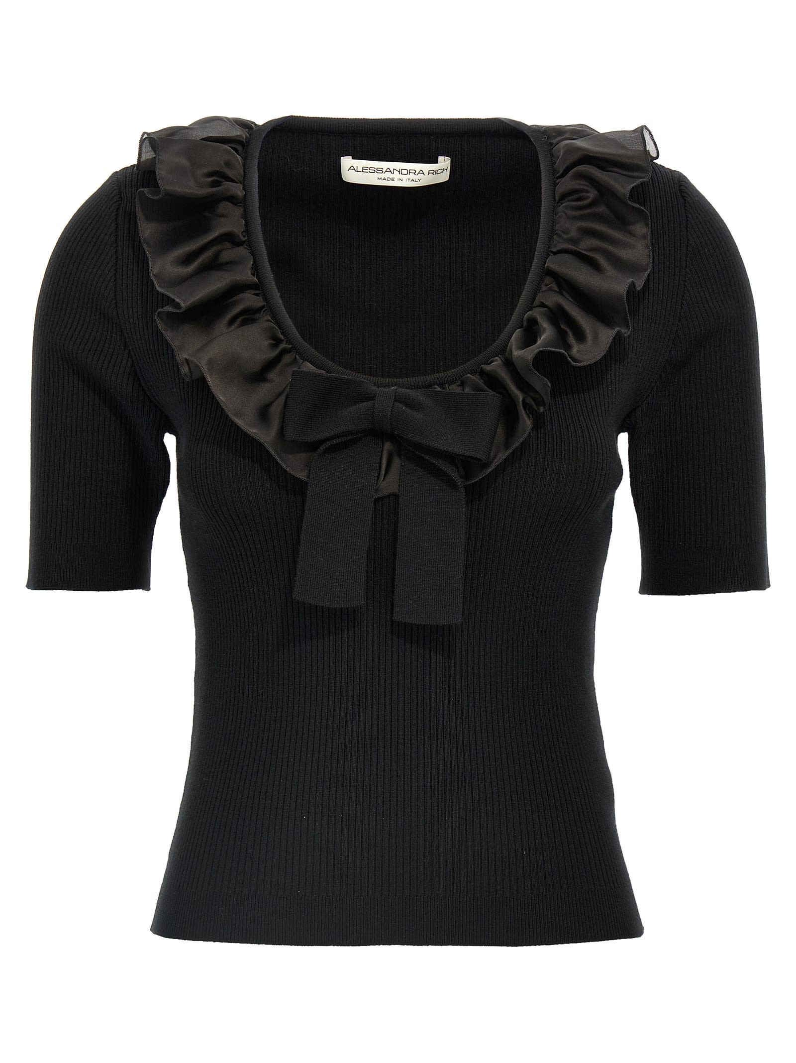 Alessandra Rich Ruffle T-shirt | italist