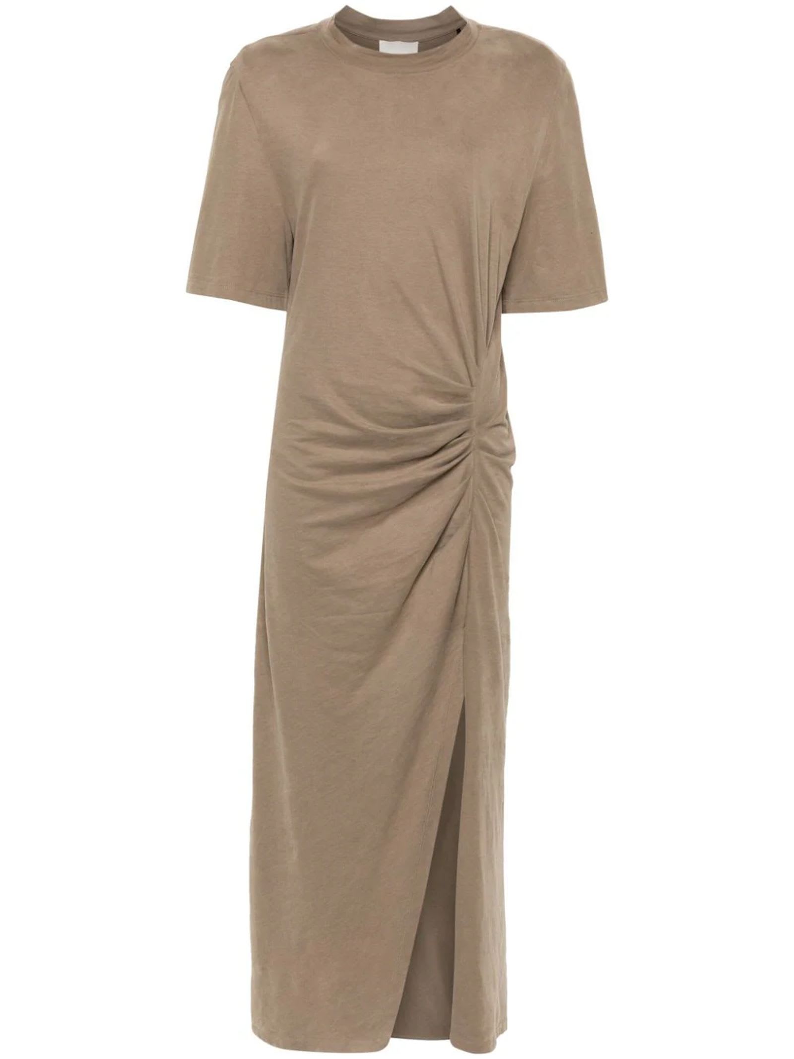 lexia gathered maxi dress