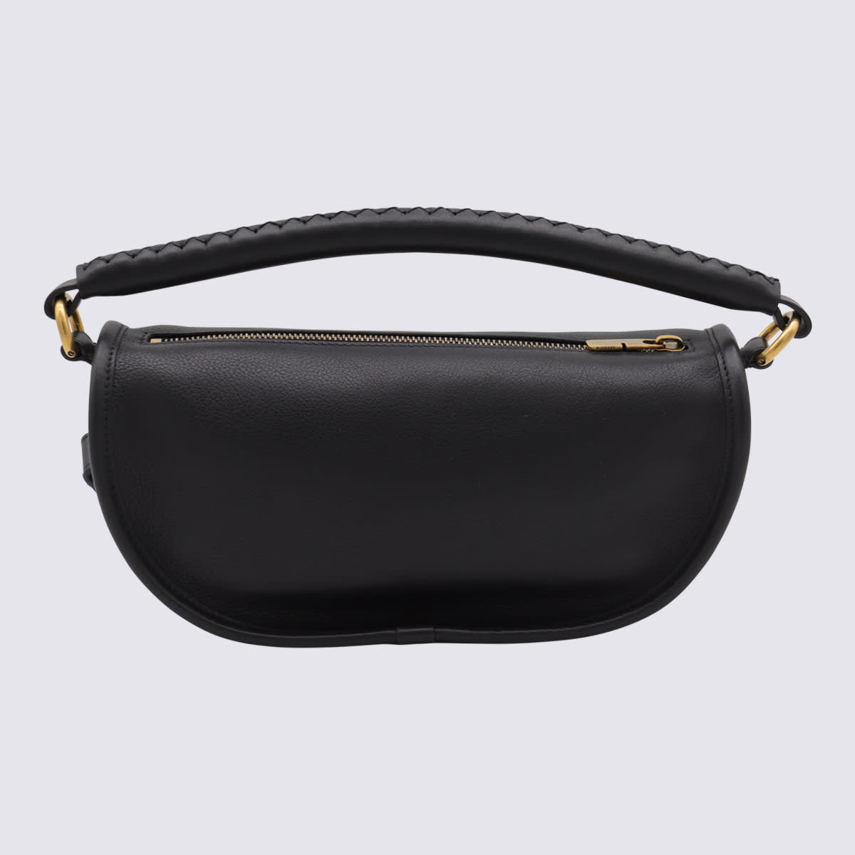 【関税&送料込み】Burberry Black Leather Clip Shoulder Bag Burberry Black Leather Clip Shoulder Bag | italist