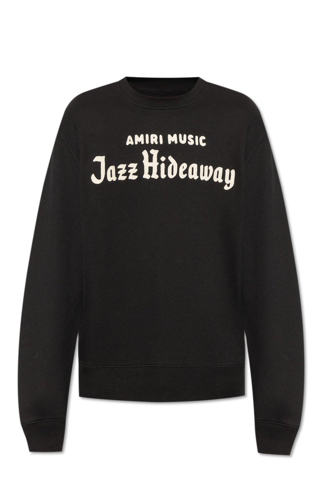 【送料&関税込】AMIRI Logo Patch Crewneck Sweatshirt AMIRI Logo Patch Crewneck Sweatshirt | italist