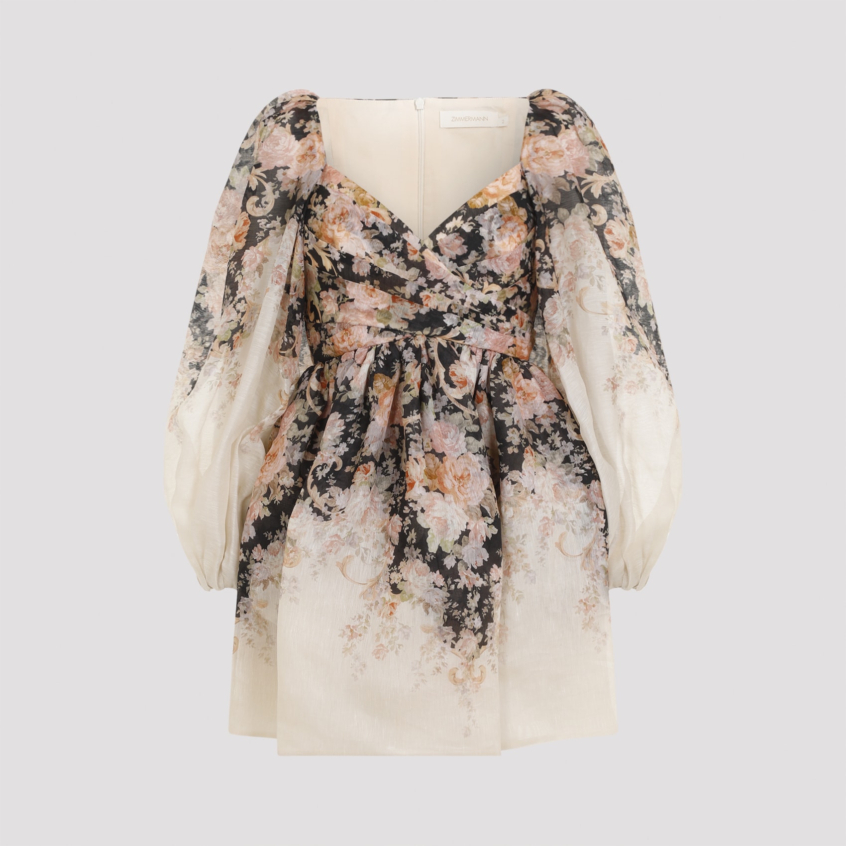 【Zimmermann】ILLUSTRATION DRAPED MINI DRESS ドレープ ミニ Zimmermann Dresses | Australian Designer Collection | Coveti