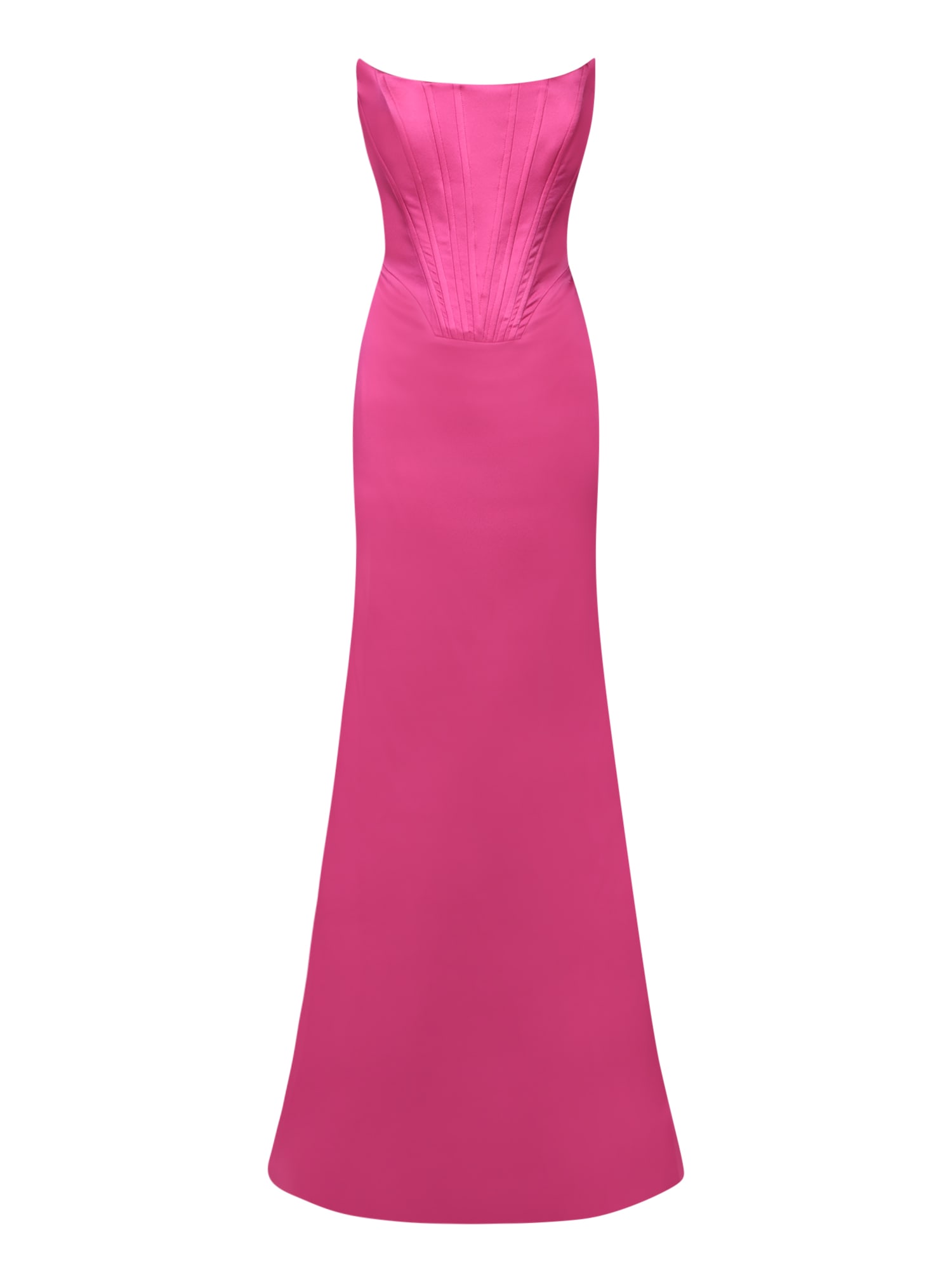 pink viscose long dress