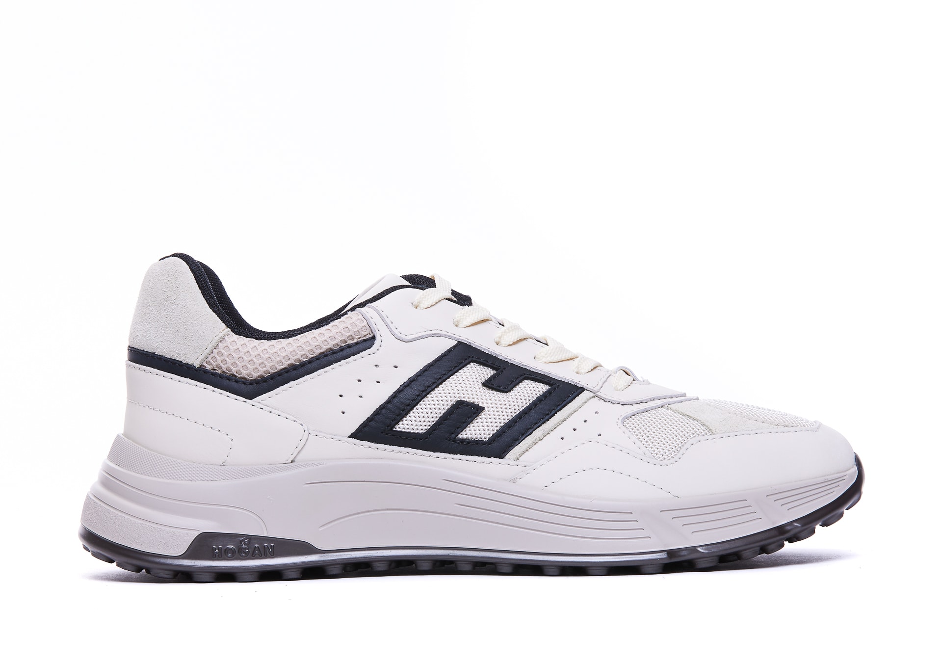 【関税込み】Hogan Hyperlight Sneakers - Hogan - Leather - Wh Hogan Hyper Light Sneaker Blue Leather Memory Foam Luxury