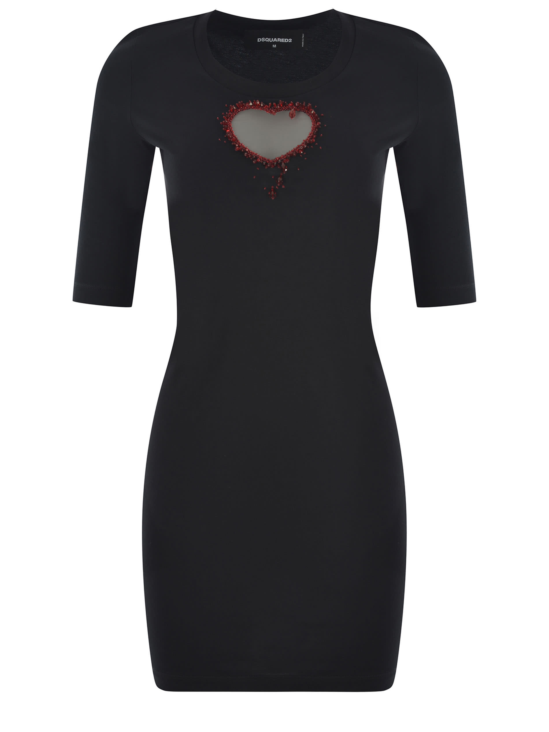 dsquared2 dress with applique