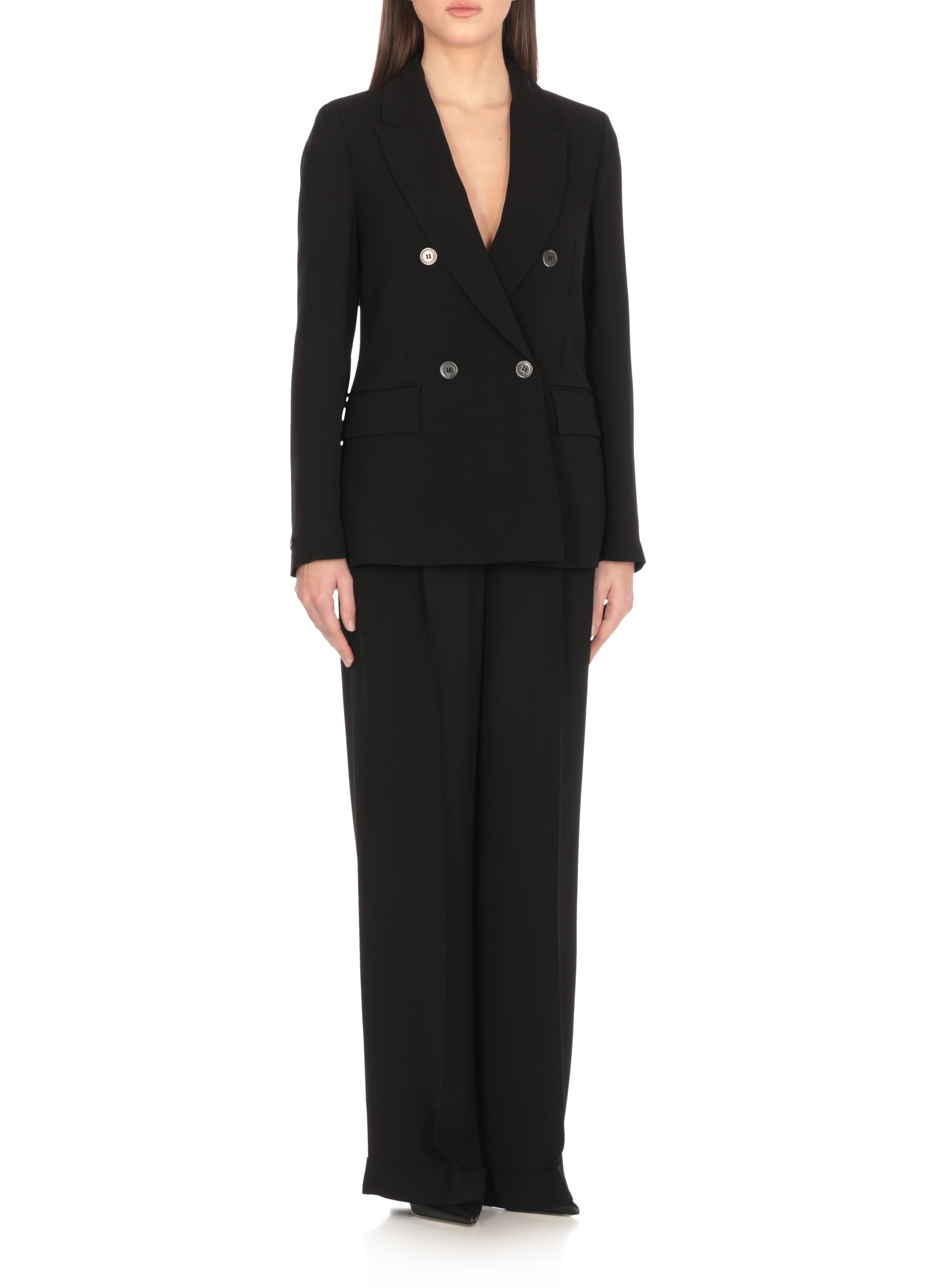 スーツ PESERICO Viscose blend double-breasted blazer Peserico Viscose Blend Double-breasted Blazer | italist