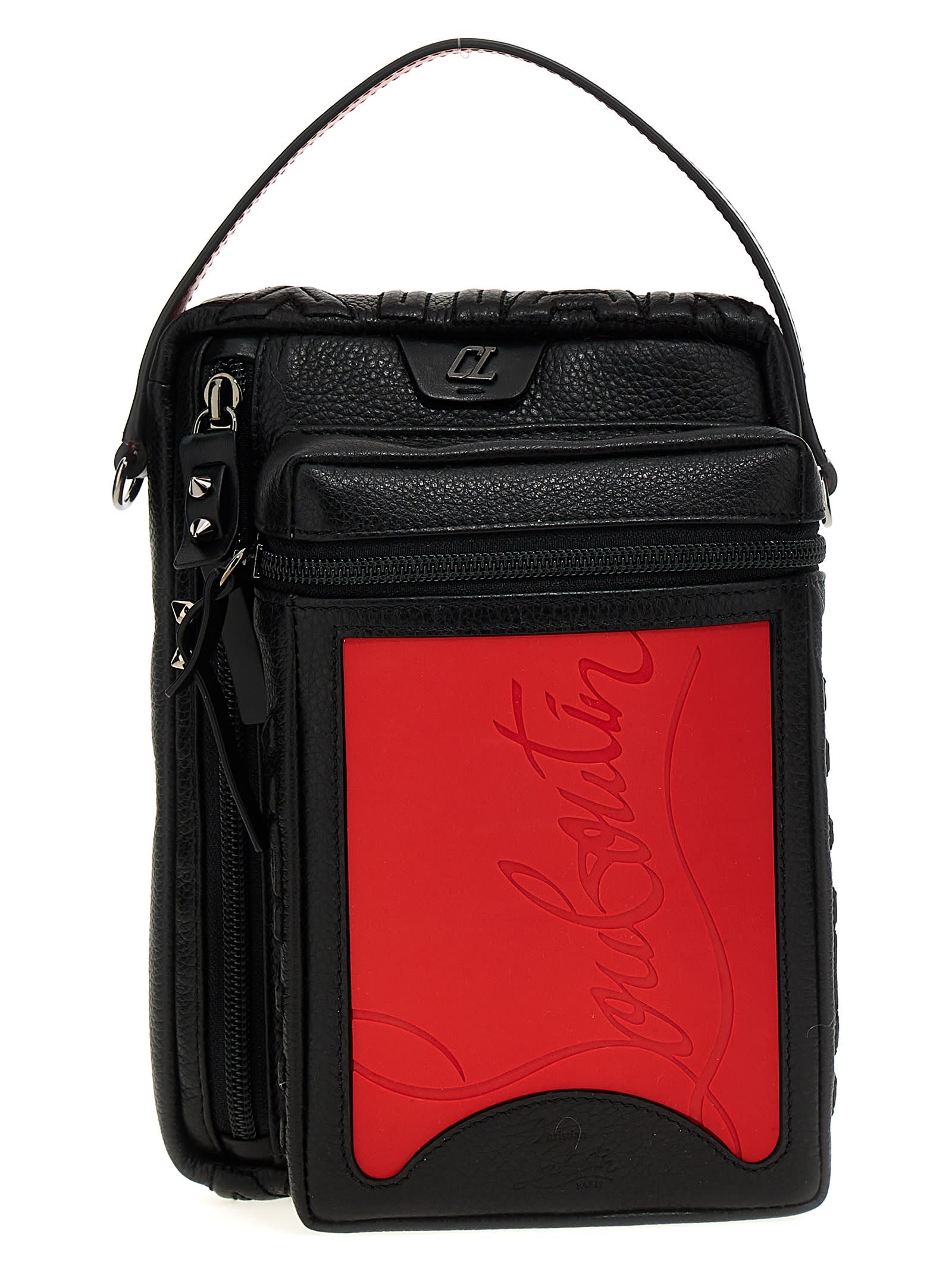 ◆◆VIP◆◆Louboutin Loubideal 2Way Bag UNISEX Loubideal - Backpack - Rubber and fabric - Black - Christian