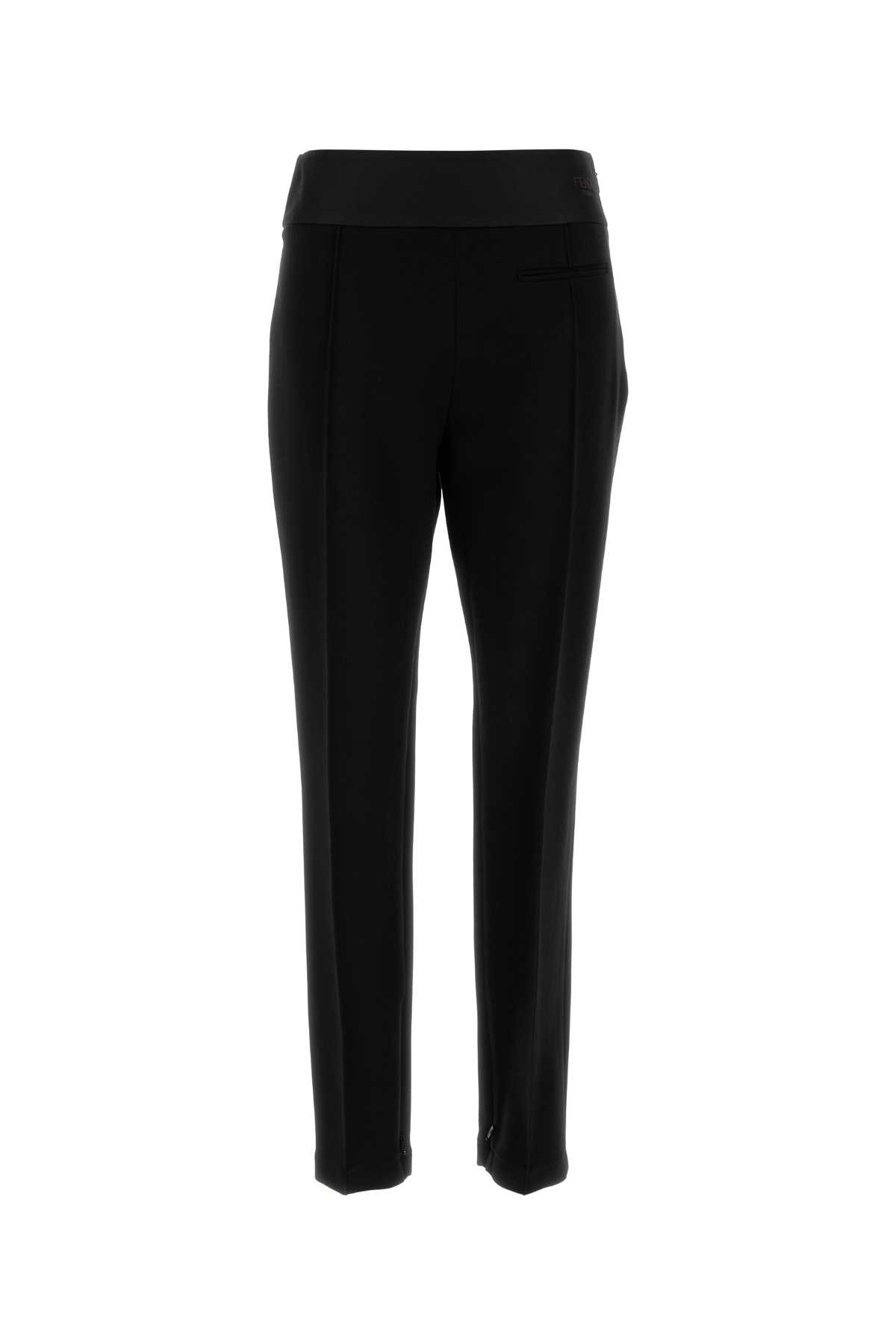 パンツ FENDI FW24 Black stretch cady pant (FR6609ATNE F0GME) Fendi Black Stretch Cady Pant | italist