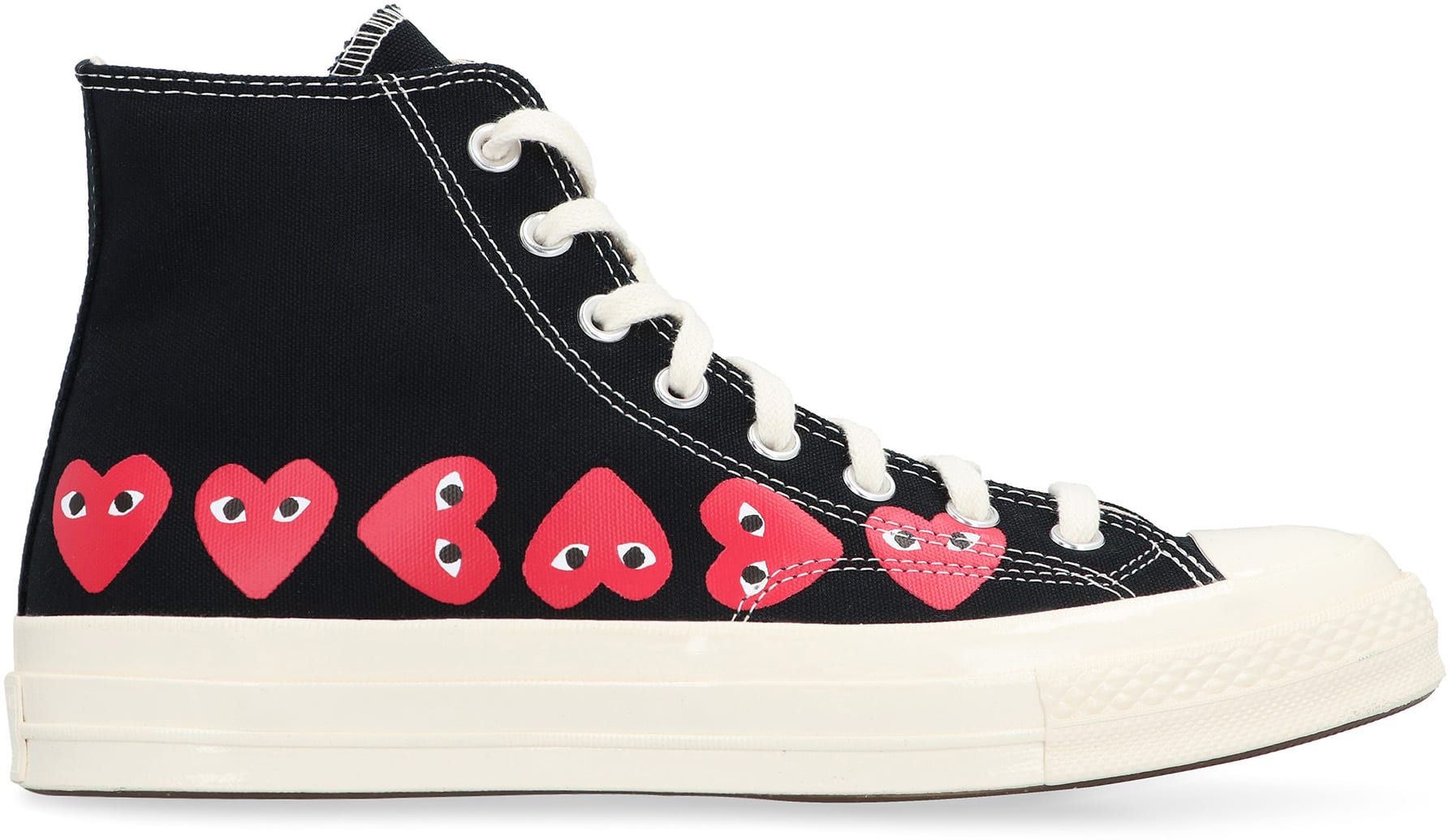 【海外限定】PLAY CDG × CONVERSE CT70 CDG Play x Converse Chuck 70 (Black/White/Red) Review & On