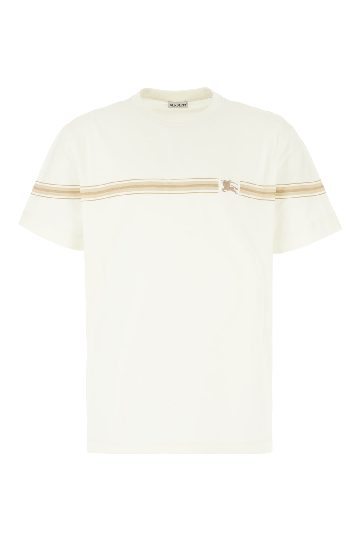 【送料&関税込】Burberry Ivory Cotton T-shirt Burberry Ivory Cotton T-shirt | italist
