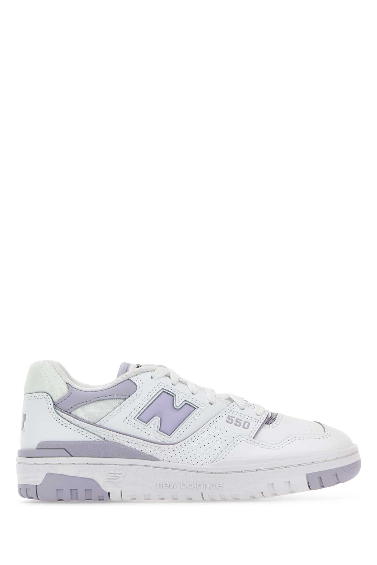 スニーカー New Balance Two-Tones Leather And Fabric 550 Sneakers New Balance Leather and fabric 550 sneakers | The Fashion Square