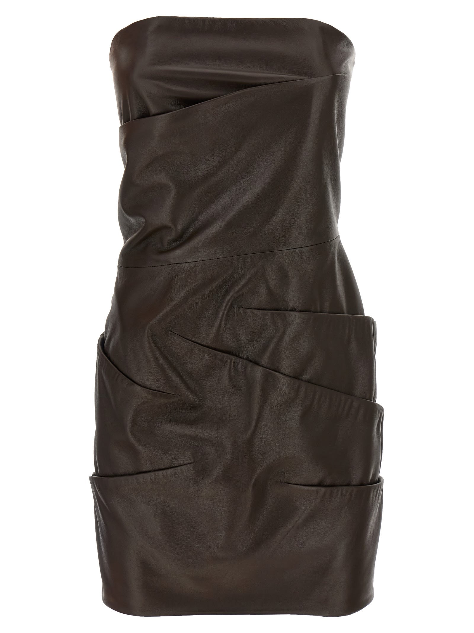 ワンピース THE ATTICO FW25 Leather dress (251WCA00361 204) The Attico Leather Dress | italist