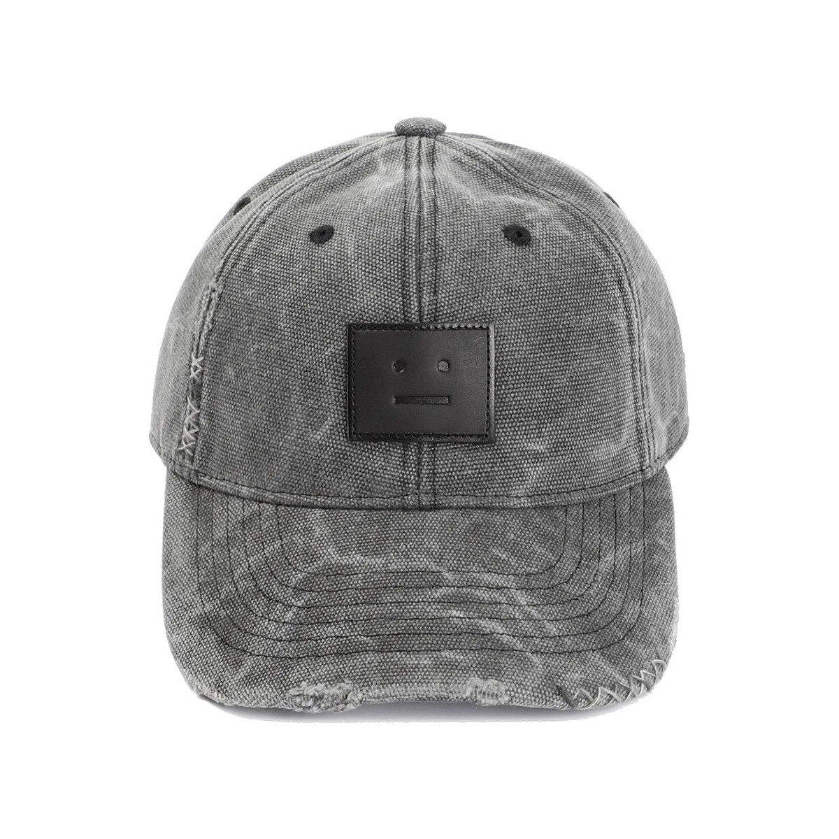 Acne Studios Face Logo Patch Curved-brim Baseball Cap