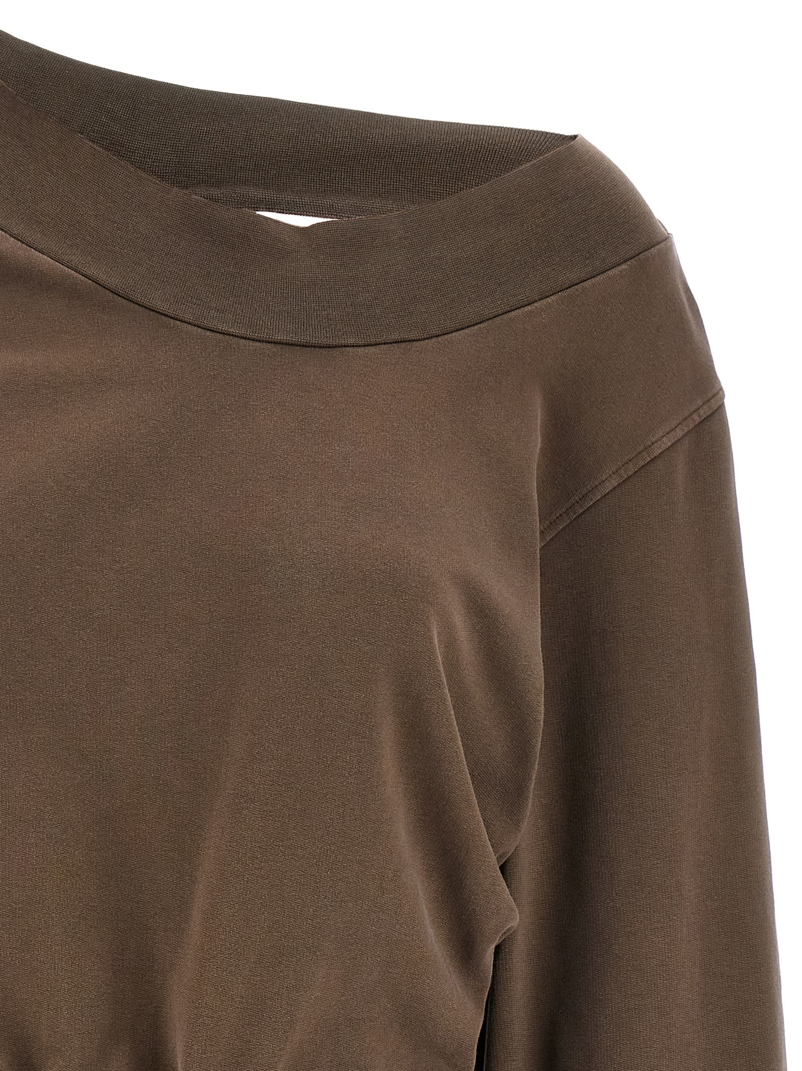 ワンピース THE ATTICO SS25 Sweatshirt dress (250WCA00397 801) Runway Collection x The Attico Fashion Show SS25 | Women