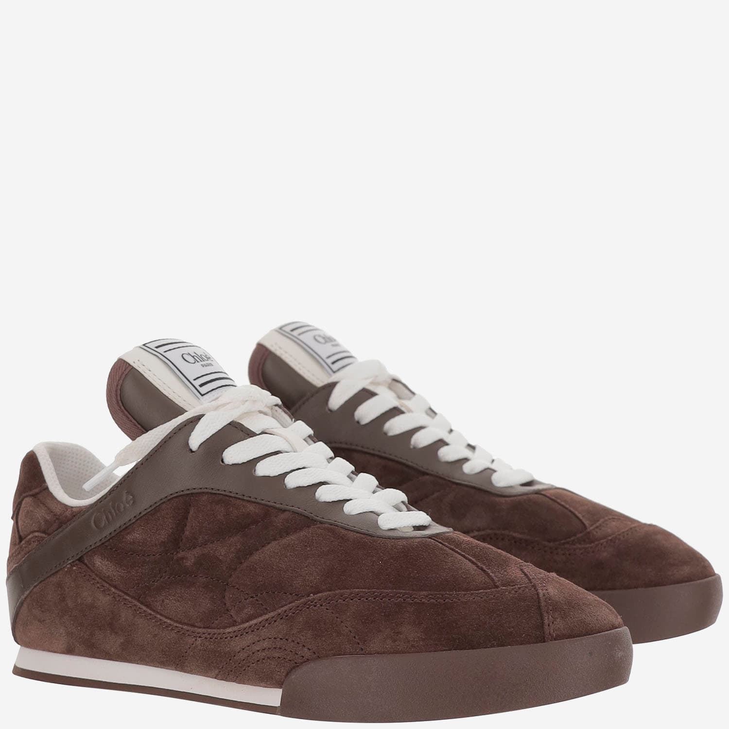 スニーカー Chloe Brown Suede Chloa Kick Sneakers Chloé Brown Suede Chloã¨ Kick Sneakers | italist