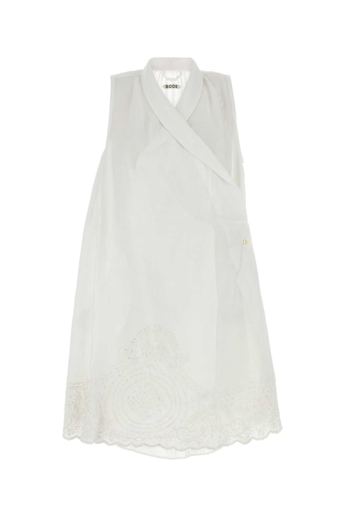 ワンピース BODE DRESS (WRS25DR012 WHITE) Bode White Linen Blevoir Dress | italist