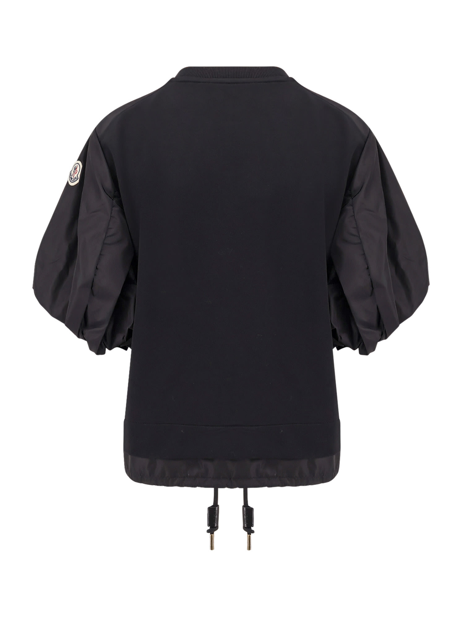 【送料&関税込】Moncler Cotton And Nylon T-shirt With Puffed Moncler Cotton And Nylon T-shirt With Puffed Sleeves In
