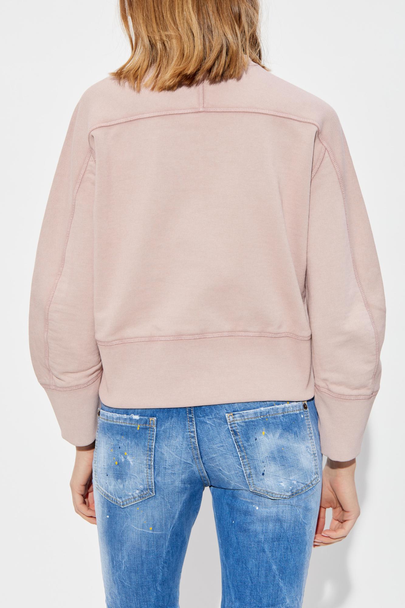 【関税込み】D SQUARED2 Marble Dyed jersey sweatshirt Marble Dyed With Vanish Spot Cypro Fit Sweatshirt