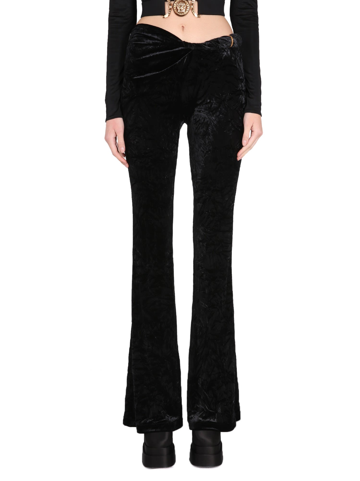 【送料&関税込】Versace Velvet Flared Pants Versace Velvet Flared Pants | italist