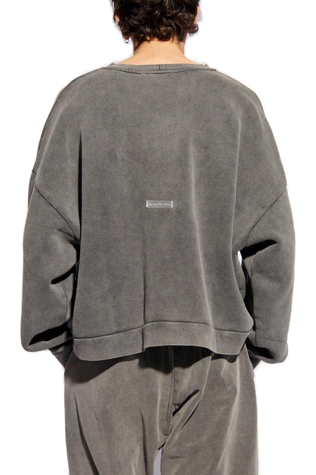 スウェット・トレーナー Acne Studios Logo Patch Crewneck Sweatshirt Acne Studios Logo Patch Crewneck Sweatshirt | italist