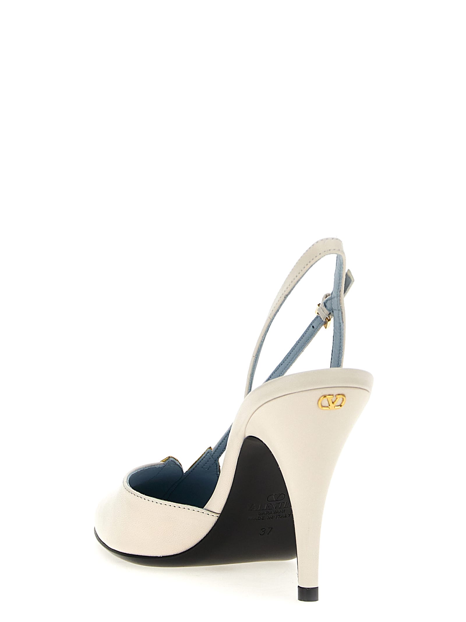 パンプス VALENTINO Valentino Garavani 'Foliefoliage' slingback Foliefoliage Suede Slingback Pump 90mm for Woman in Black