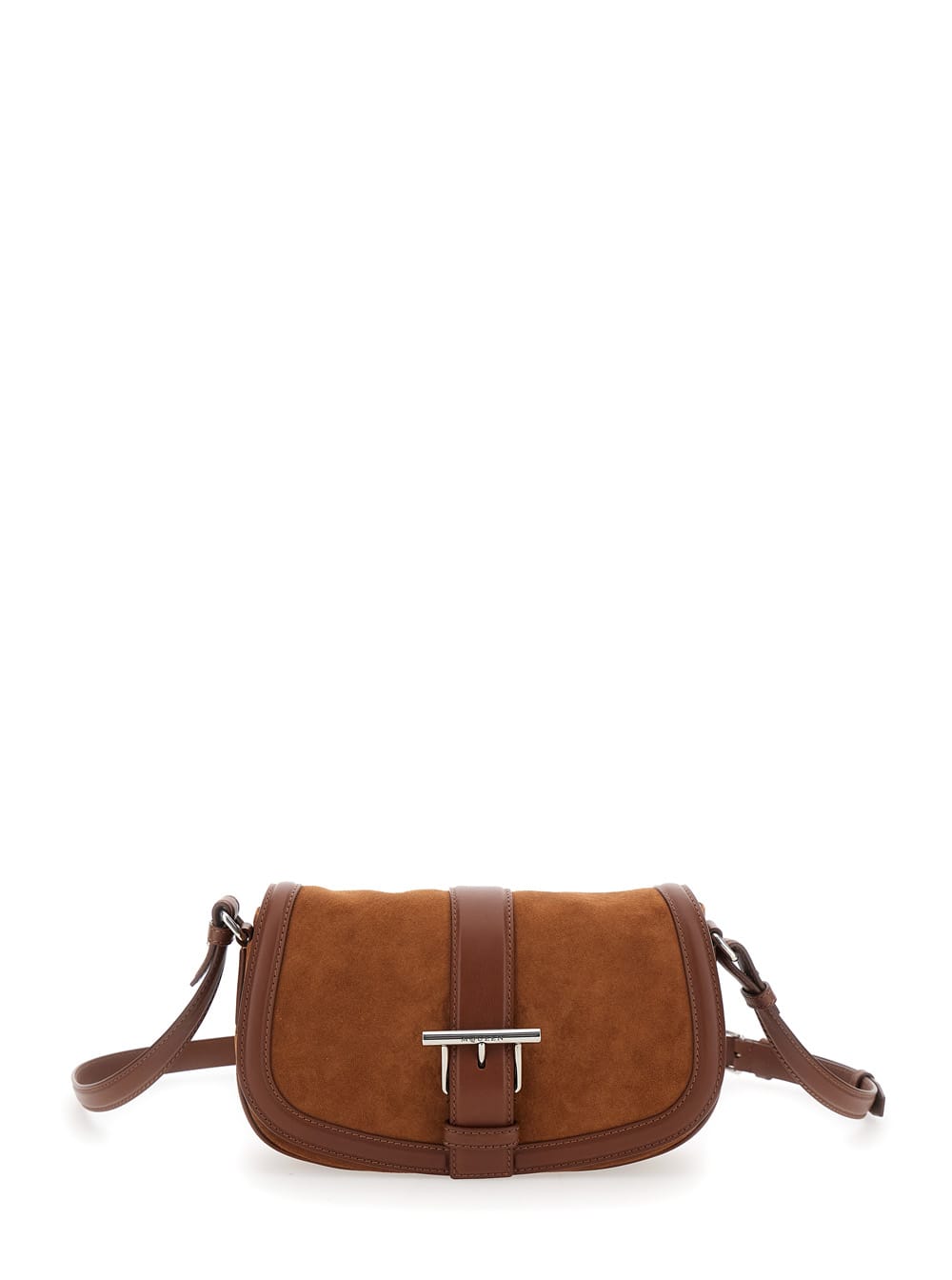 【送料&関税込】Alexander McQueen satchel Brown Crossbody Ba Alexander McQueen 'satchel' Brown Crossbody Bag With T