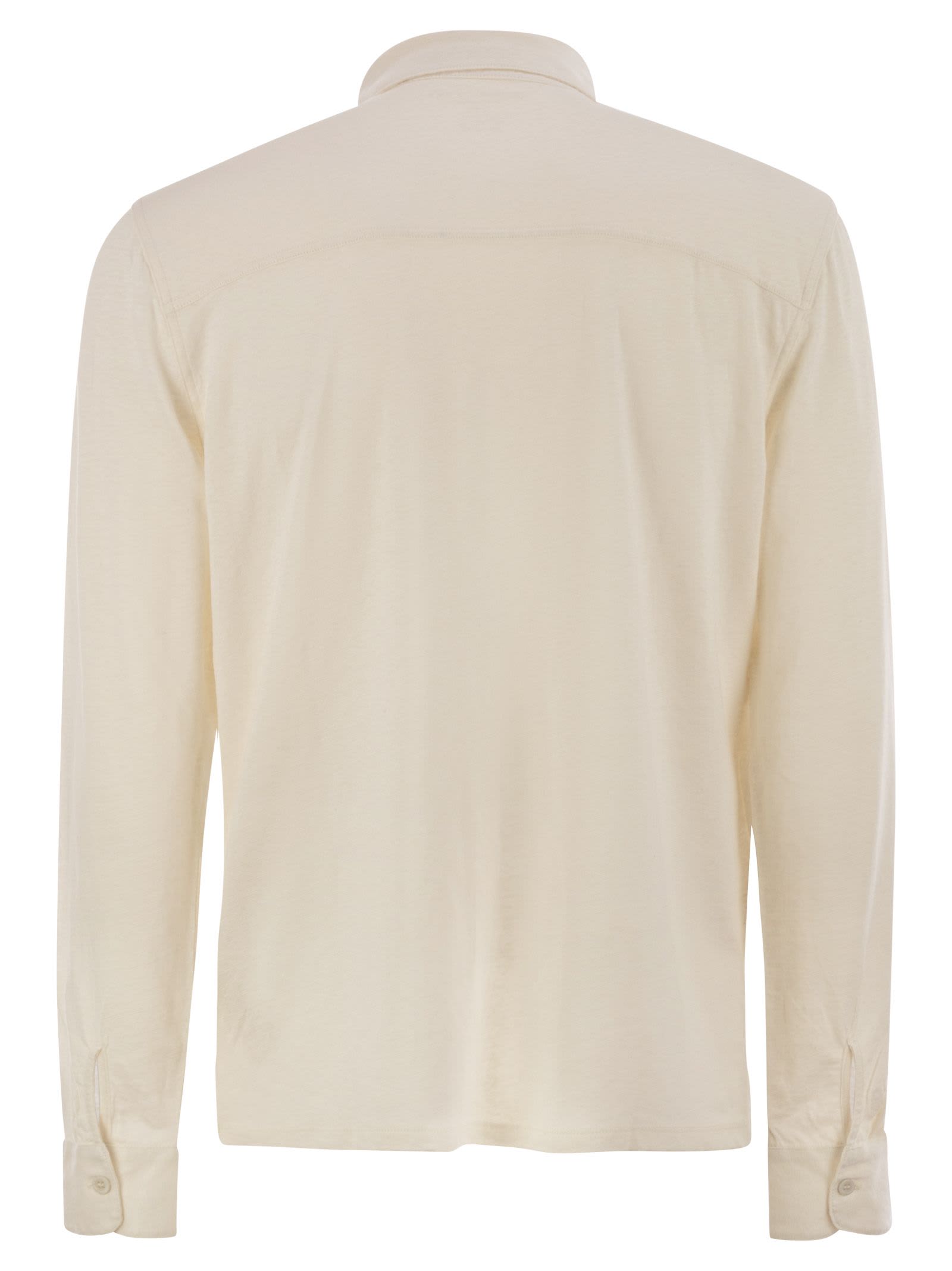 Tシャツ・カットソー MAJESTIC FILATURES Linen long-sleeved shirt (S25M011 003) Majestic Filatures Linen Long-sleeved Shirt | italist