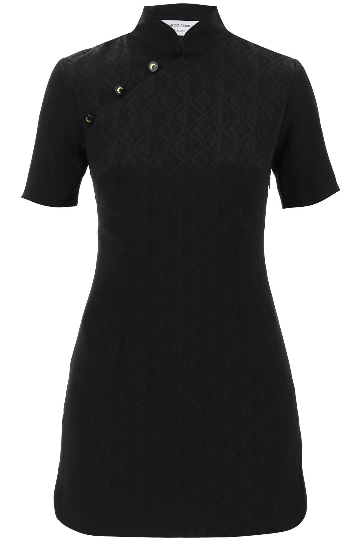 jacquard viscose mini dress