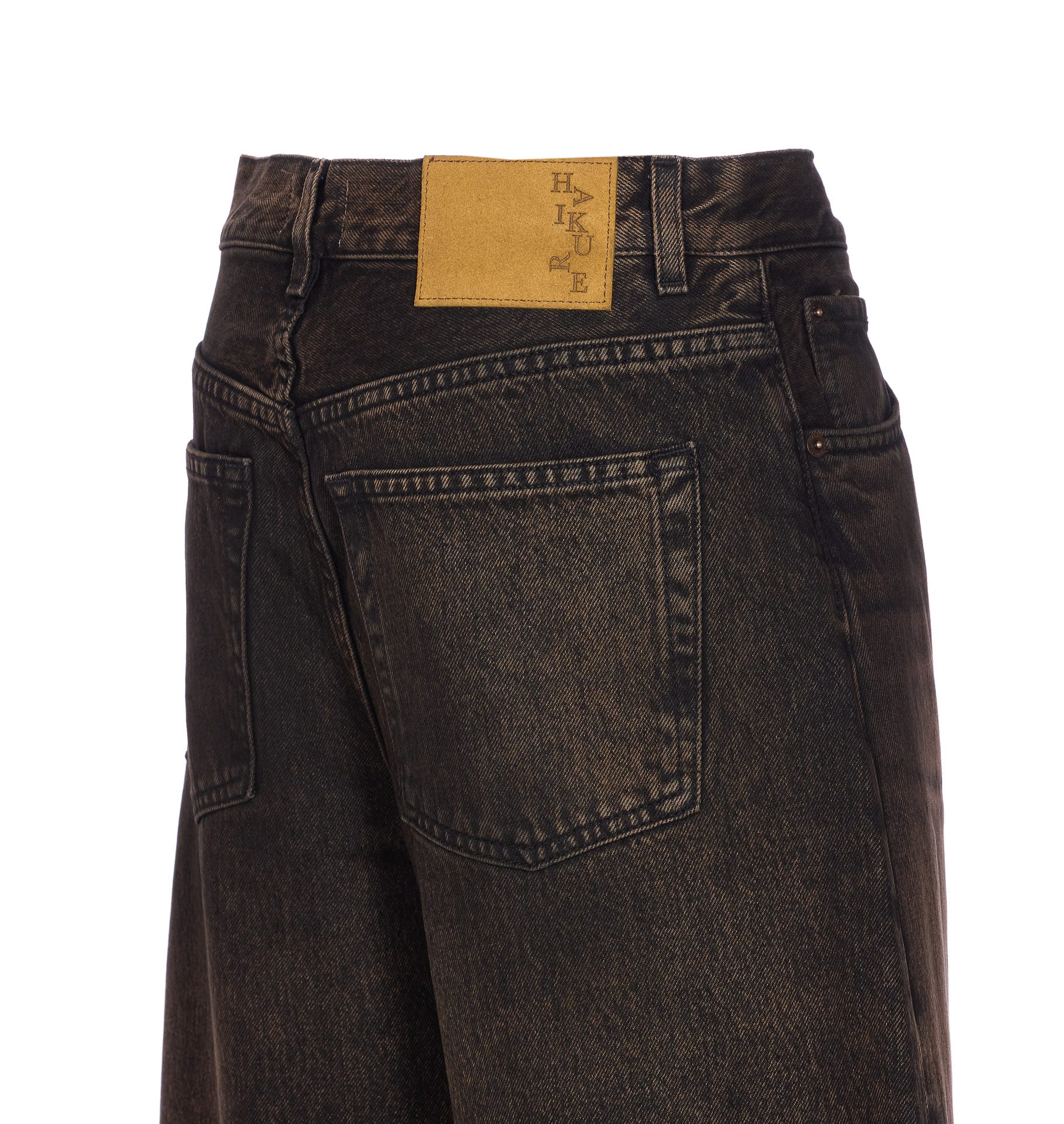 デニム・ジーパン HAIKURE FW25 BIBI BROWN BLACK (HEW03351DF174 L0897) Haikure Bibi Denim Jeans | italist