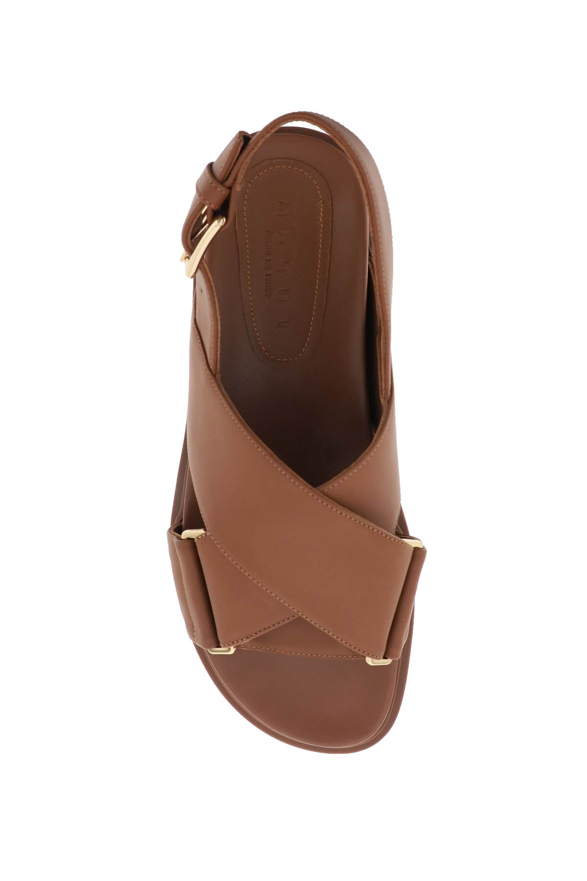 ★関税込み★ MARNI Sandal Beige leather Fussbett | Marni