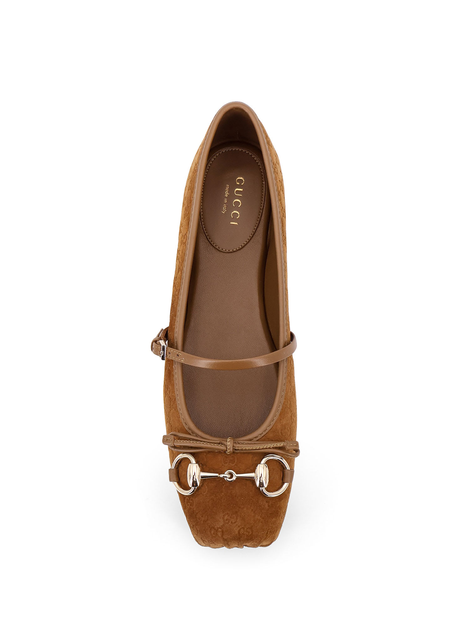 バレエシューズ Gucci Suede Ballerinas With All-Over Gg Motif Gucci Suede Ballerinas With All-over Gg Motif | italist