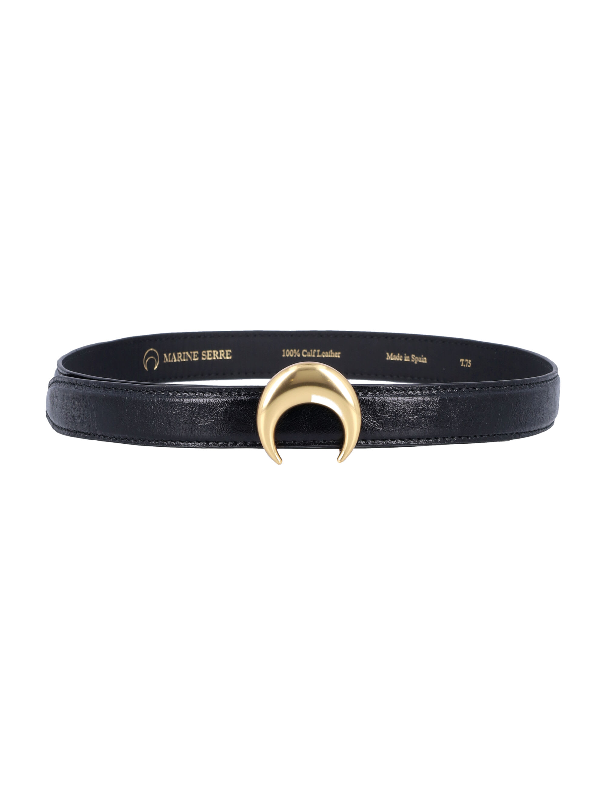 小物 Marine Serre Belt Marine Serre - Moon Stud Thin Leather Belt | HBX