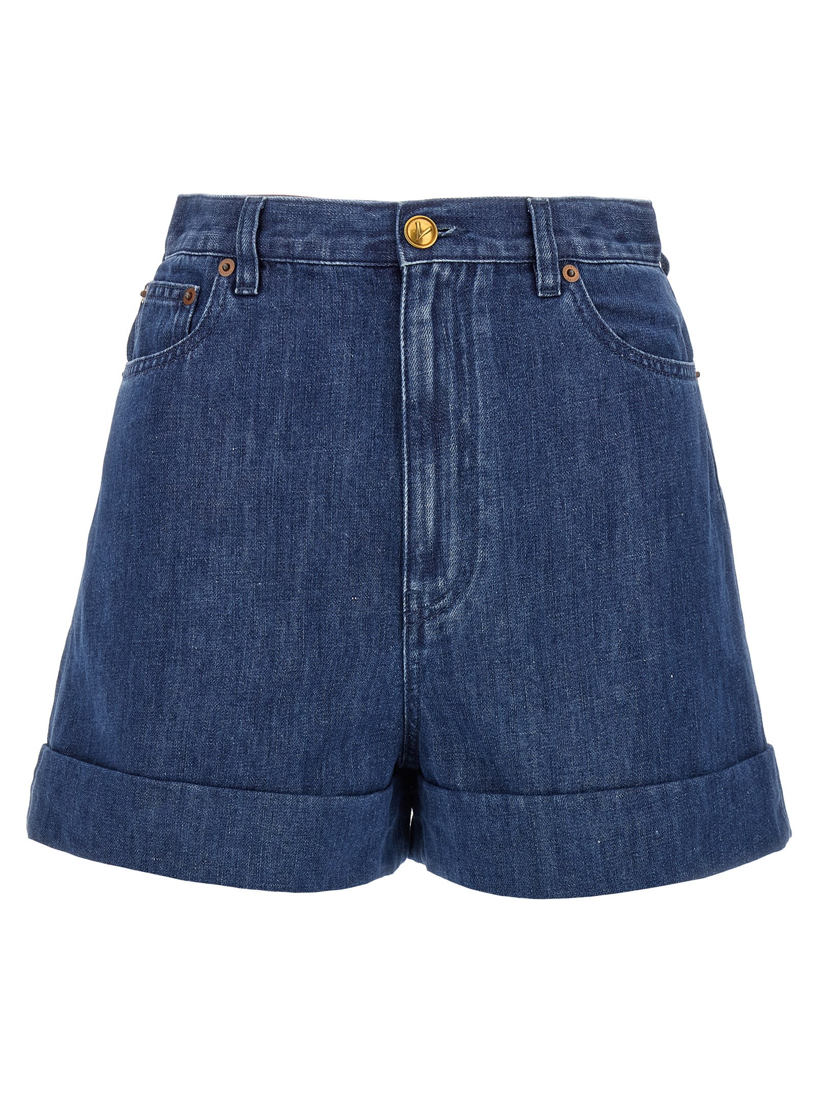 【関税込み】VALENTINO GARAVANI DENIM SHORTS VALENTINO GARAVANI Embellished denim shorts | NET-A-PORTER