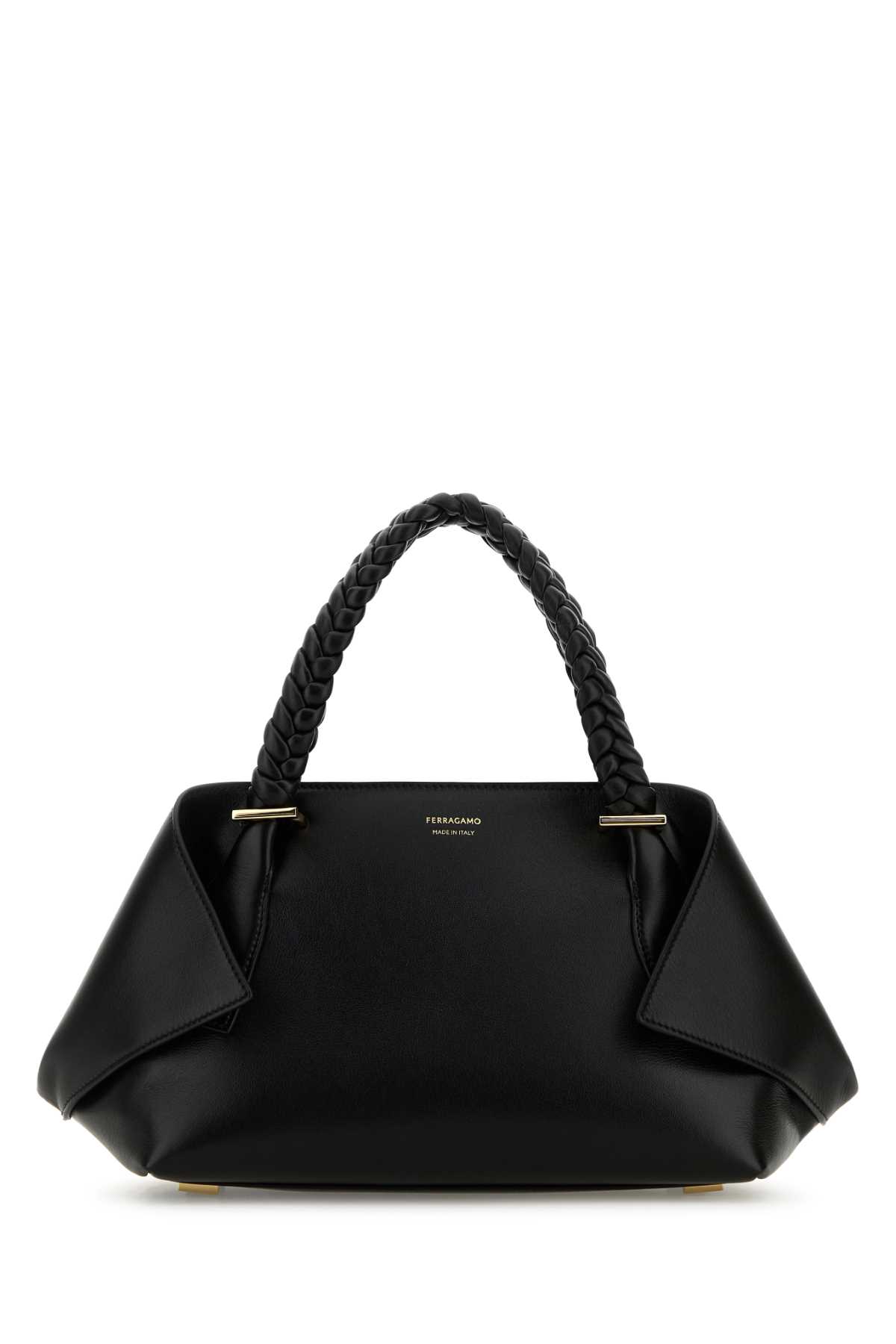 【送料&関税込】Ferragamo Black Leather Medium Handbag Ferragamo Black Leather Medium Hobo Handbag – LOZURI®