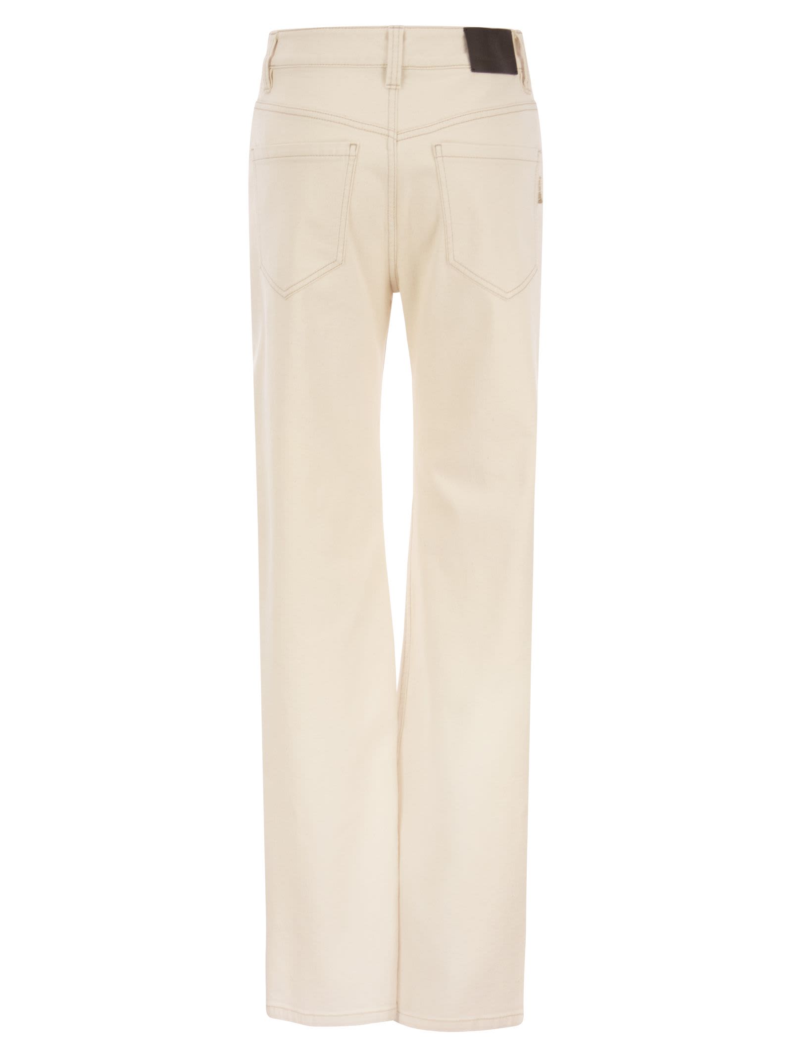 Brunello Cucinelli Loose Trousers In Garment-dyed Comfort