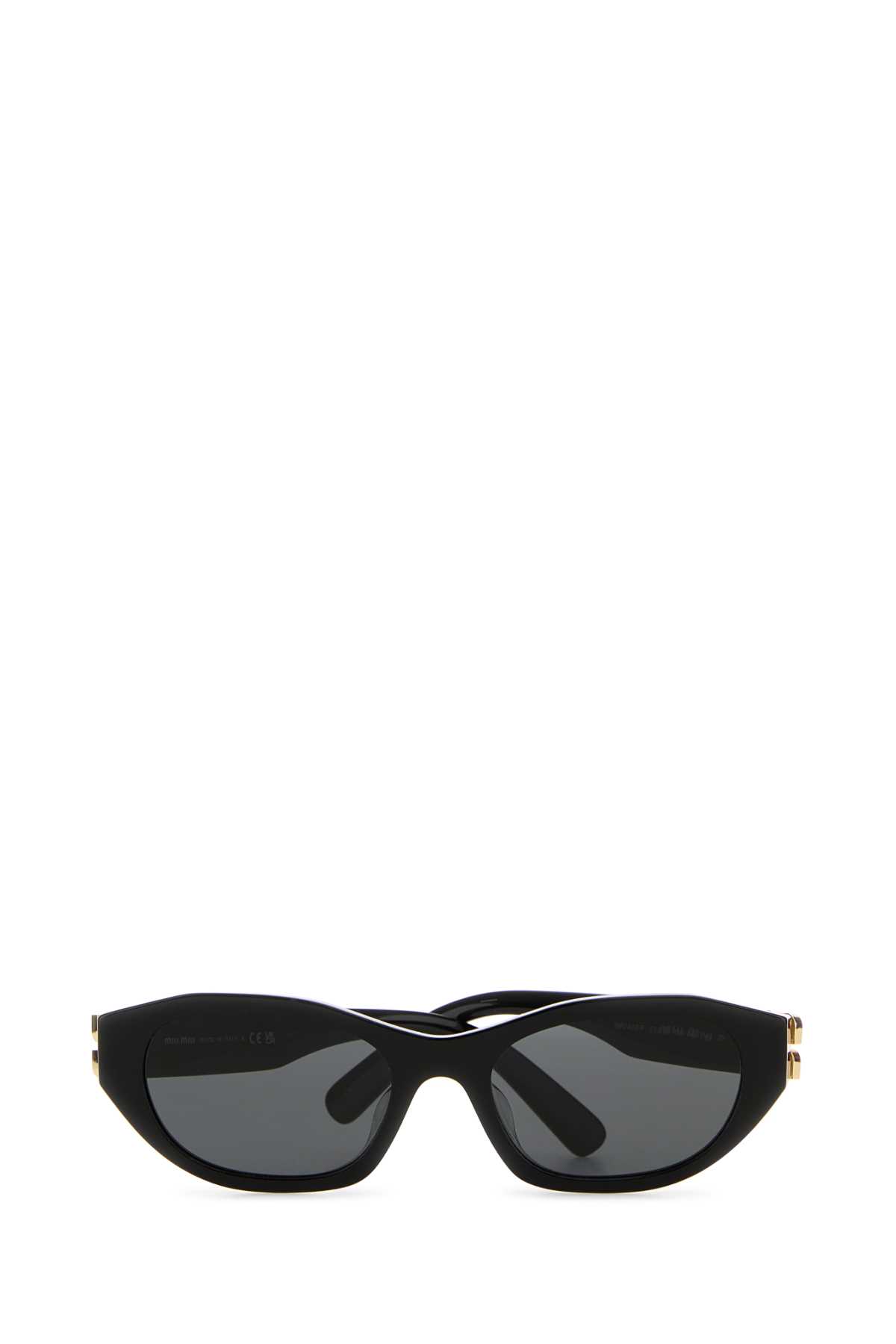 Miu Miu Black Acetate Miu Glimpse Sunglasses | italist