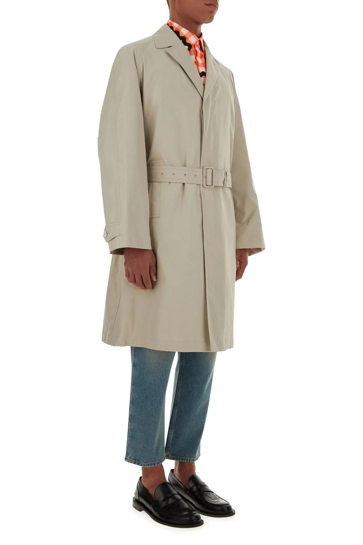 コート PRADA PRINTED COTTON OVERCOAT Prada Cotton Blend Overcoat | italist