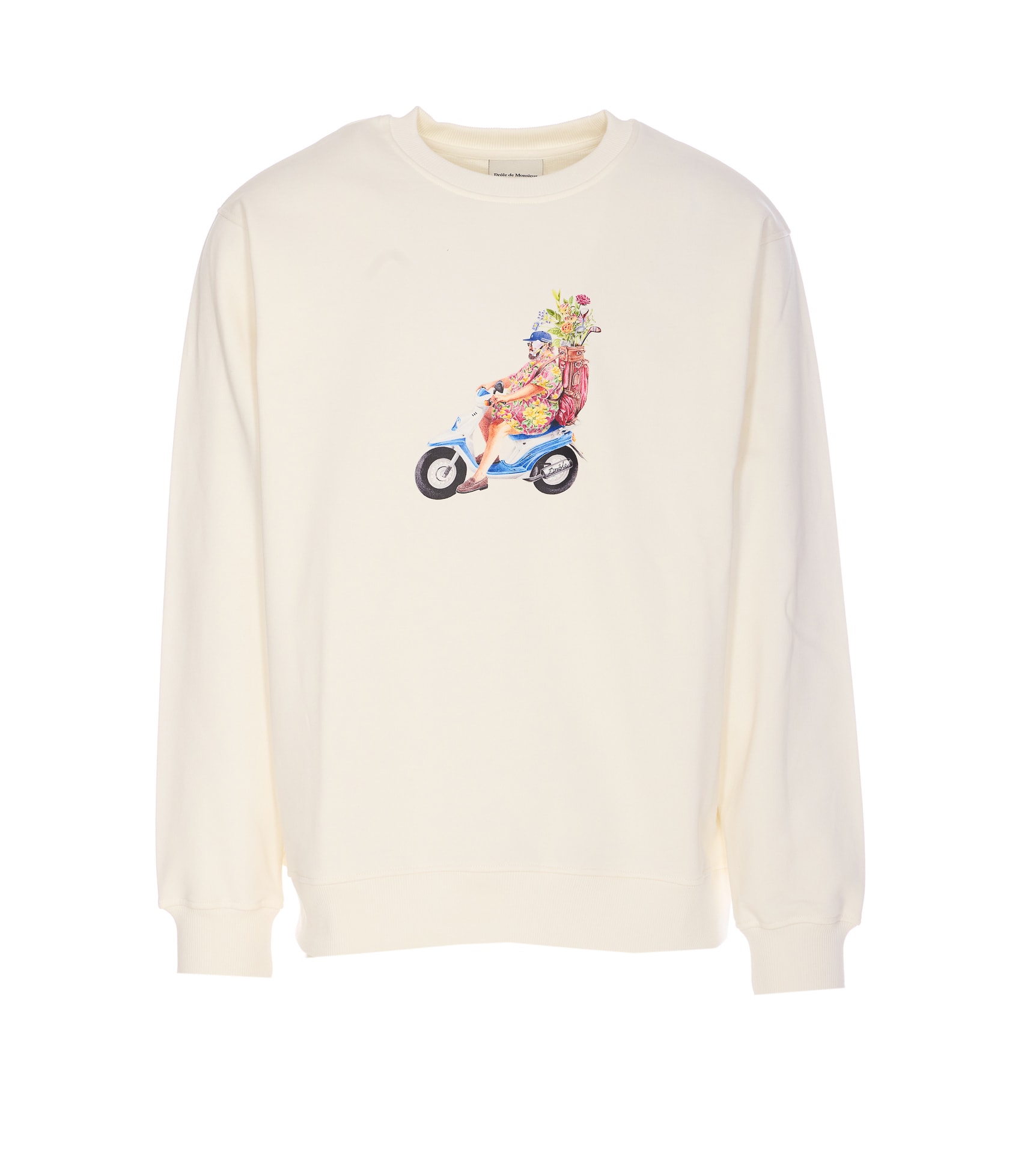 スウェット・トレーナー DRLE DE MONSIEUR LE GOLFEUR SWEATSHIRT White Cotton Golfer Sweatshirt