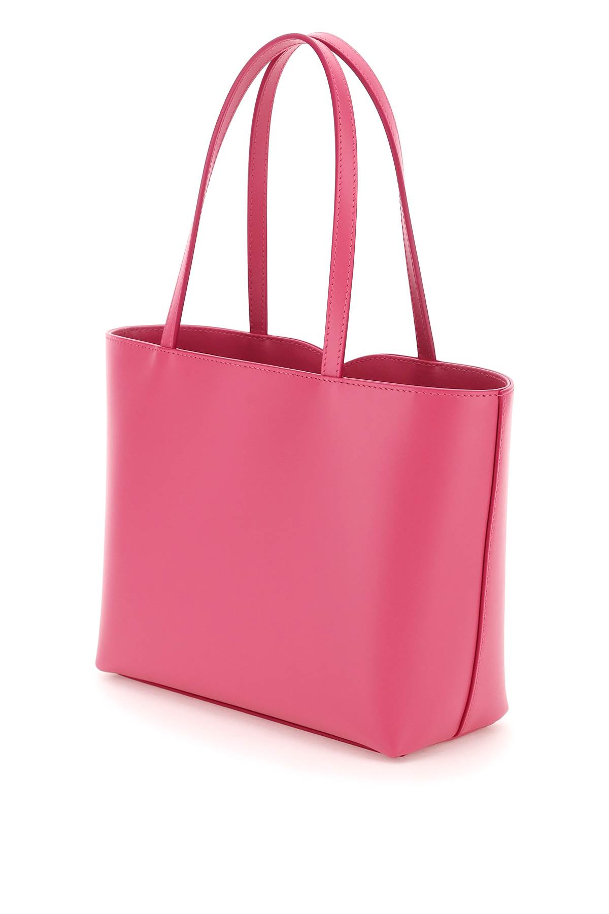 【関税＆送料込み】Dolce & Gabbana Medium Shopping Bag Calfskin shopper with raised logo in Black for Men