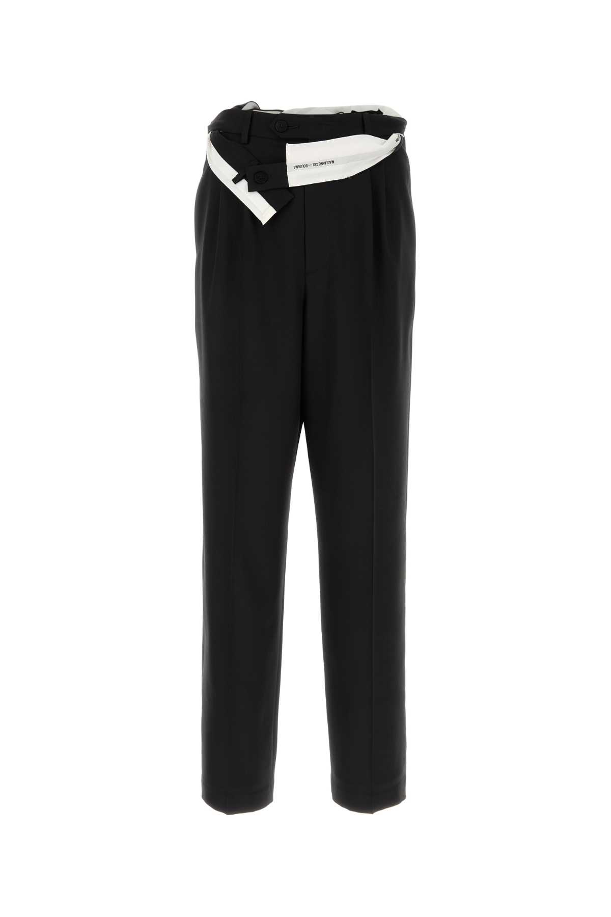 スーツ MAGLIANO SKINNY FELT PANTS Magliano Black Wool Wide-leg Link Pant | italist