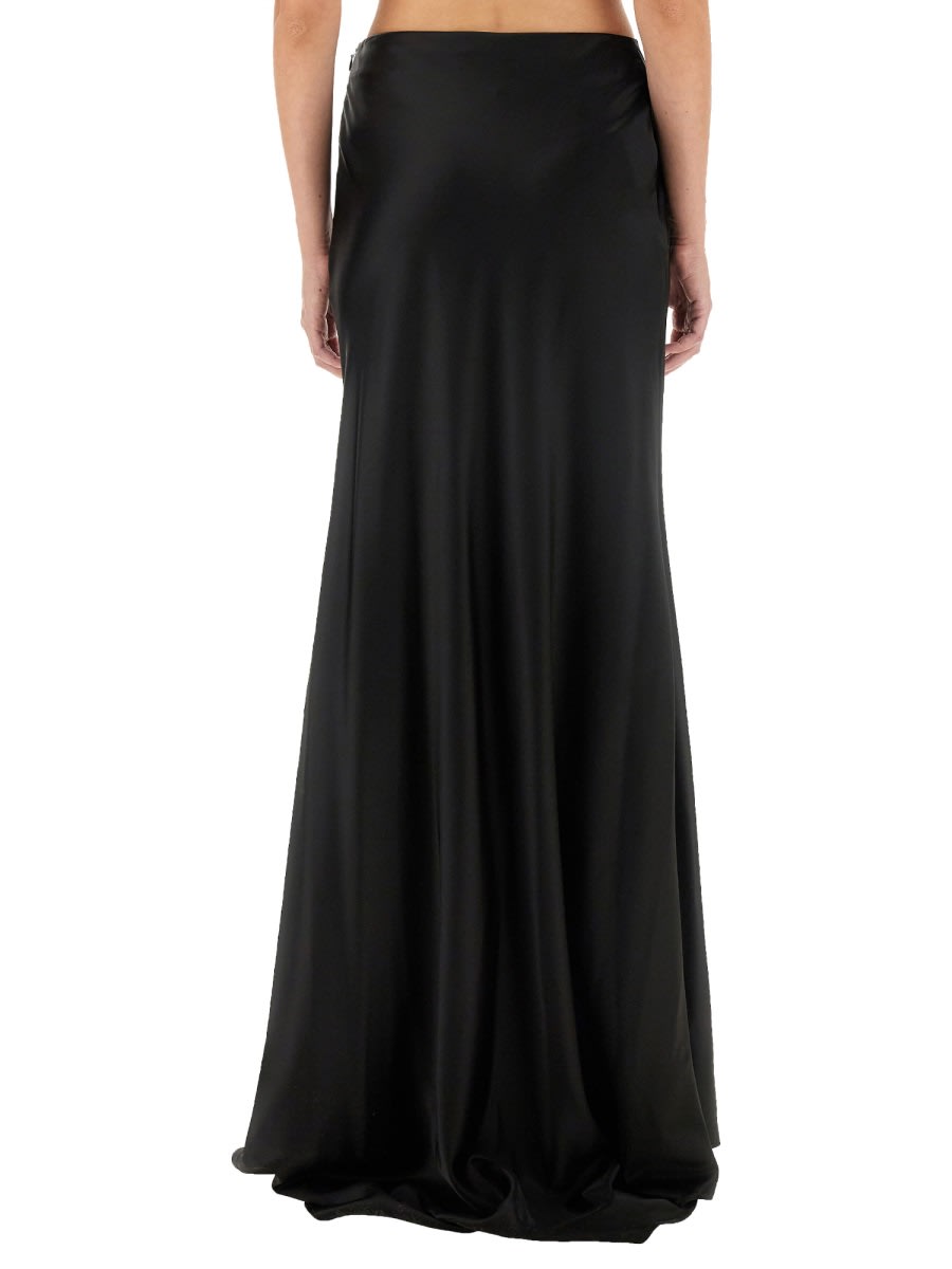 スカート Kiton FW24 LONG SKIRT (D54221 K04S4607) Kiton - Black Maxi Skirt | Mitchell Stores