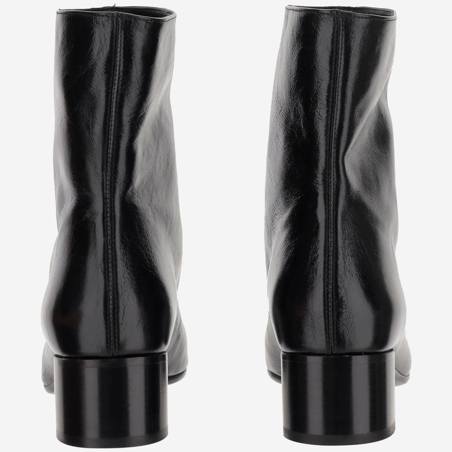 【送料&関税込】Khaite Ankle Boot Andee KHAITE Andee crinkled-leather ankle boots | NET-A-PORTER