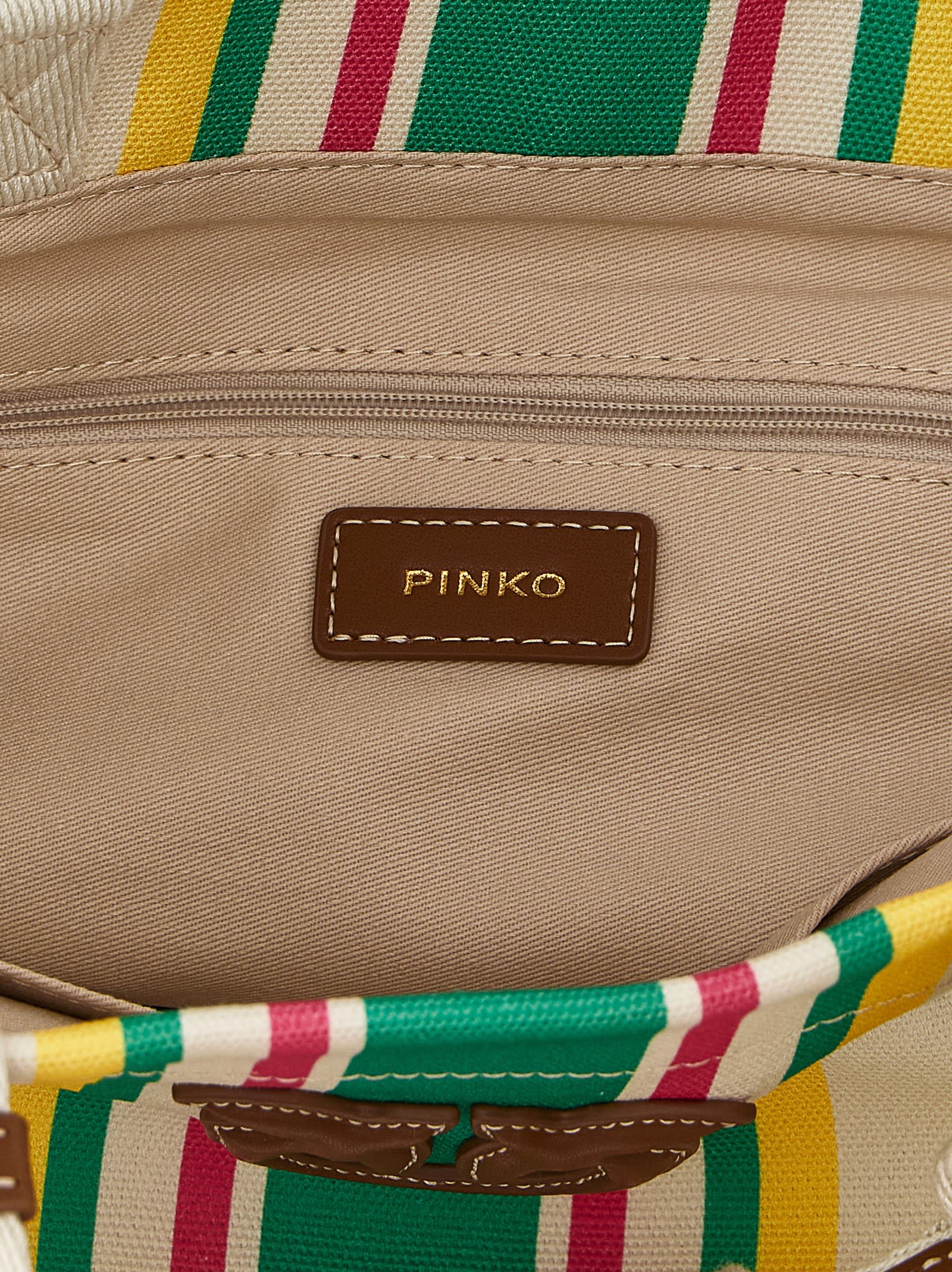 トートバッグ PINKO Shopping medium stripes Pinko Shopping Medium Stripes | italist