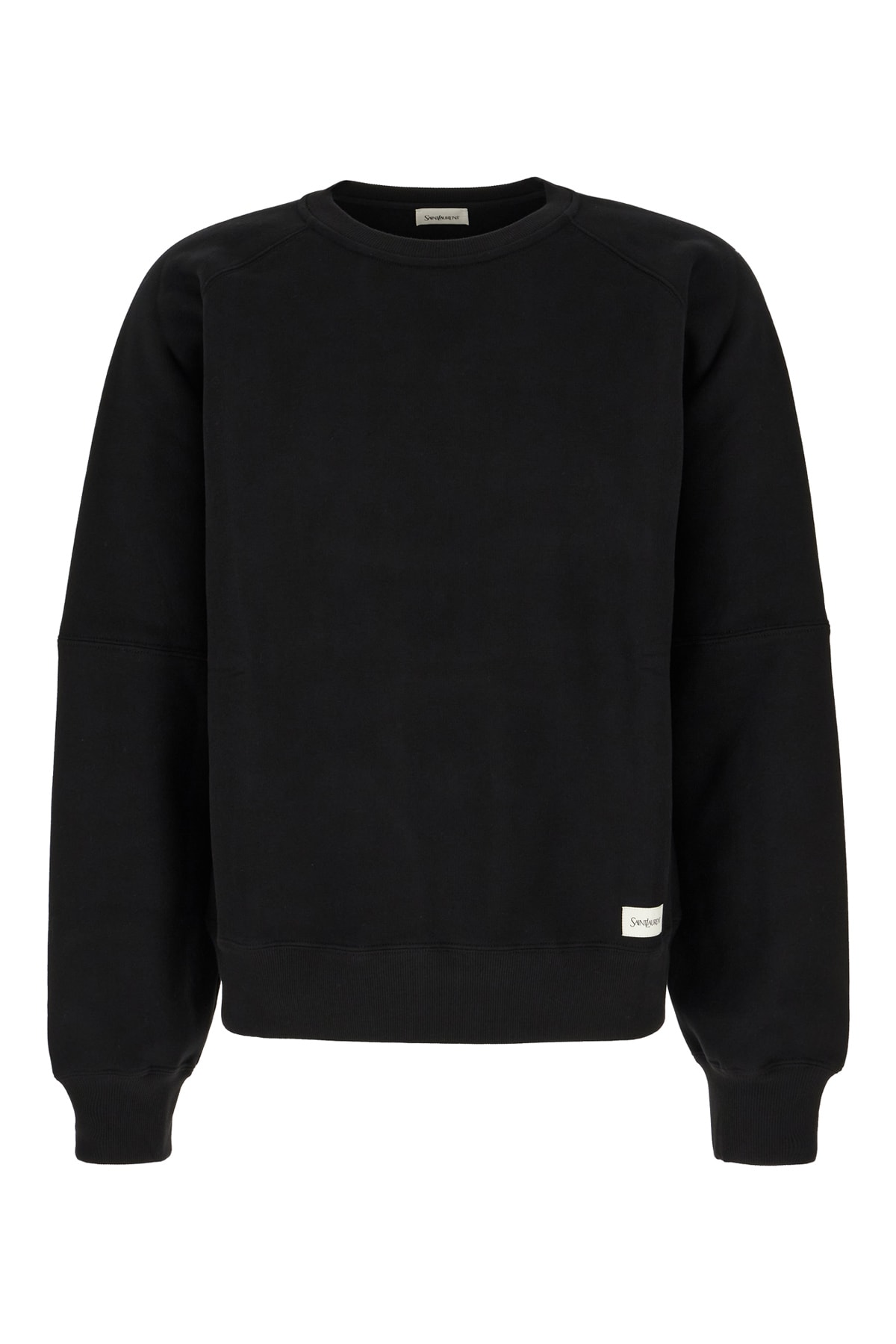 【関税&送料込】Saint Laurent Midnight Blu Cotton Sweatshirt Vintage YVES SAINT LAURENT Sweatshirt Sweater Embroidery