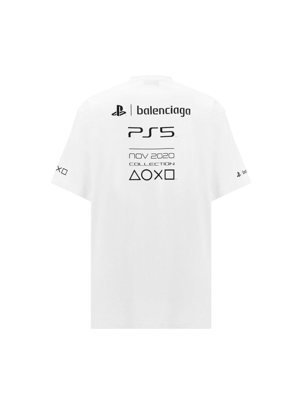 BALENCIAGA small fit t-shirt【注目商品】★SS25 新作 Balenciaga Small Fit T-Shirt in Black & White | FWRD